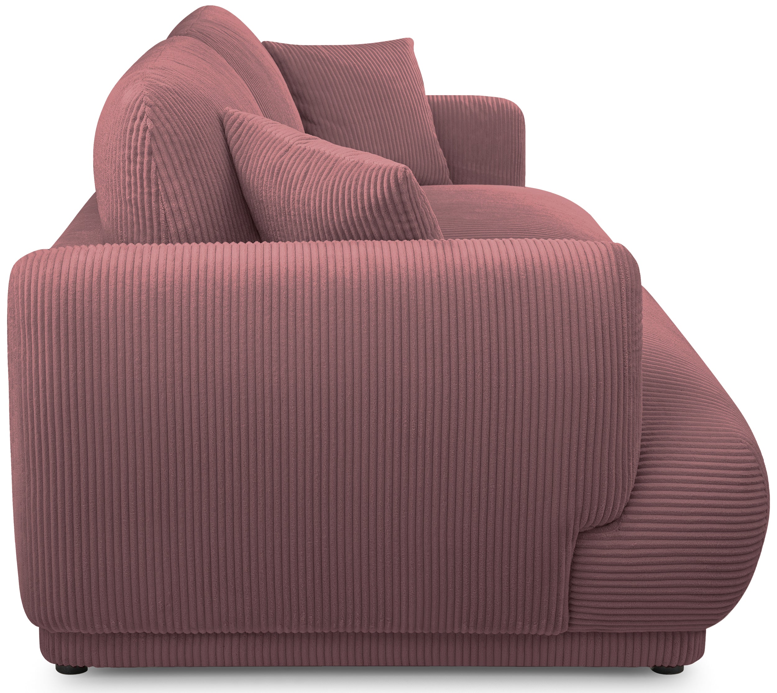Sofa trzyosobowa Chacco różowa sztruks