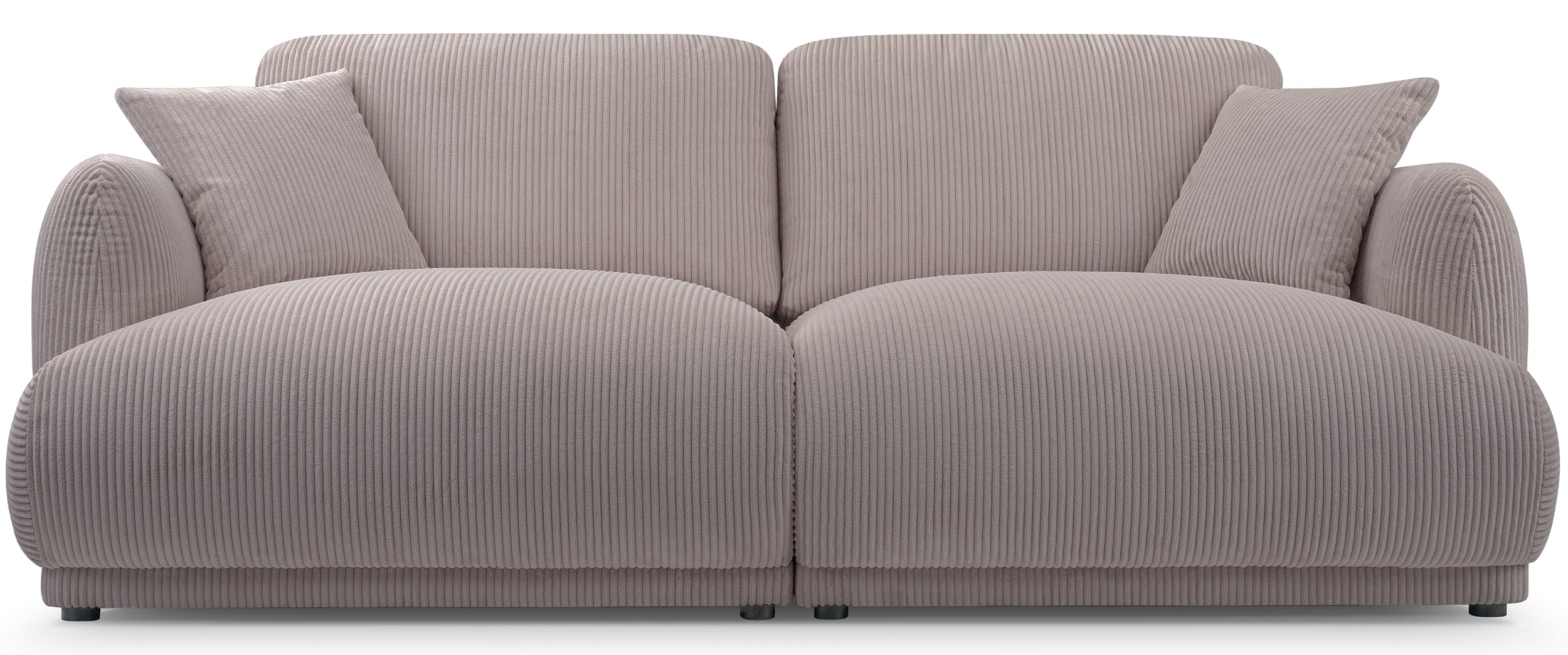 Sofa trzyosobowa Chacco ciemnobeżowa sztruks