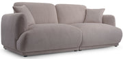 Sofa trzyosobowa Chacco ciemnobeżowa sztruks