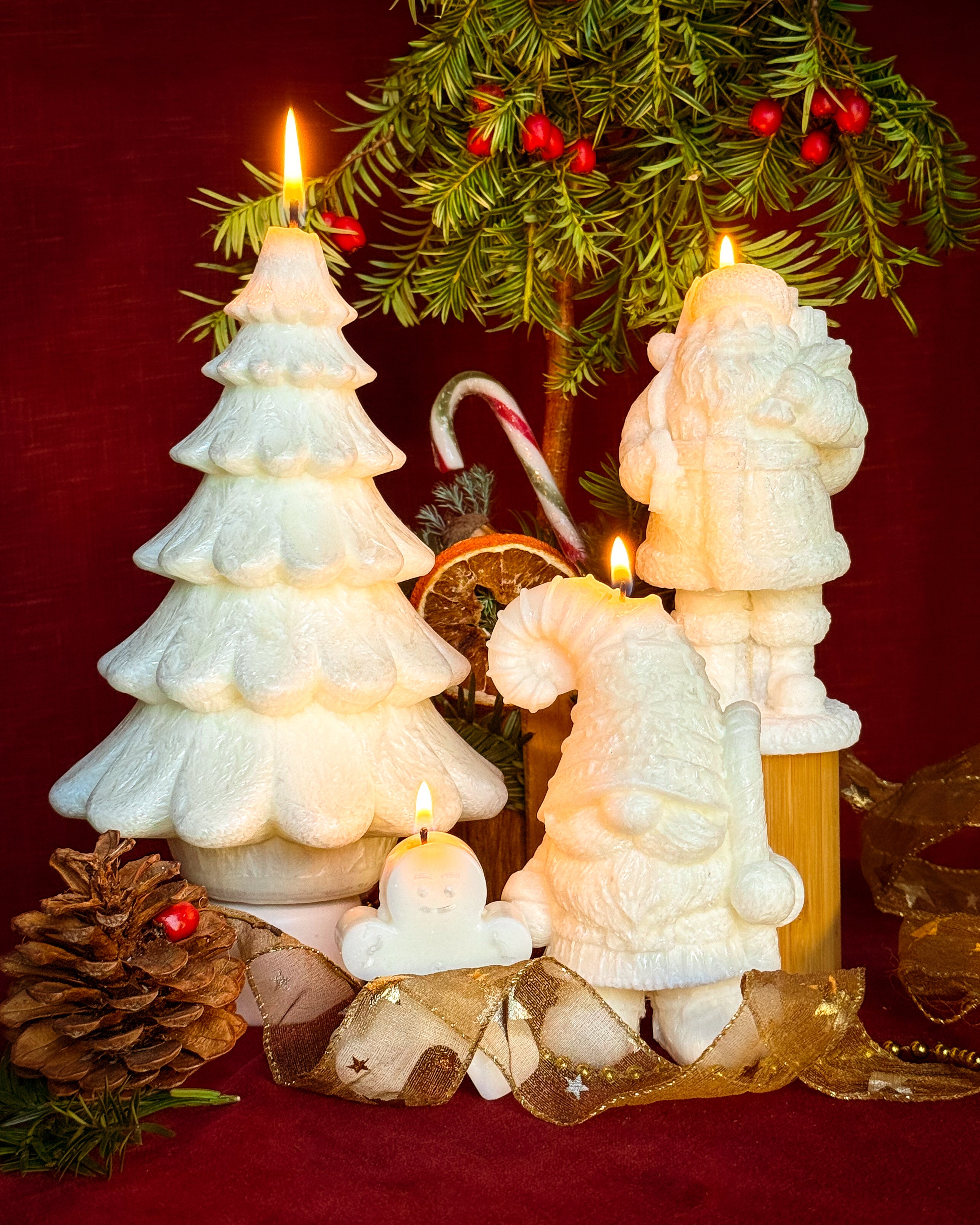 Świeca z wosku palmowego Christmas Tree 900 g