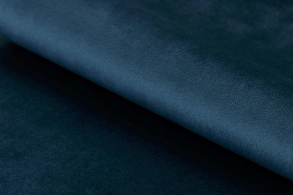 Krzesło industrialne Codeman granatowe na metalowej podstawie velvet