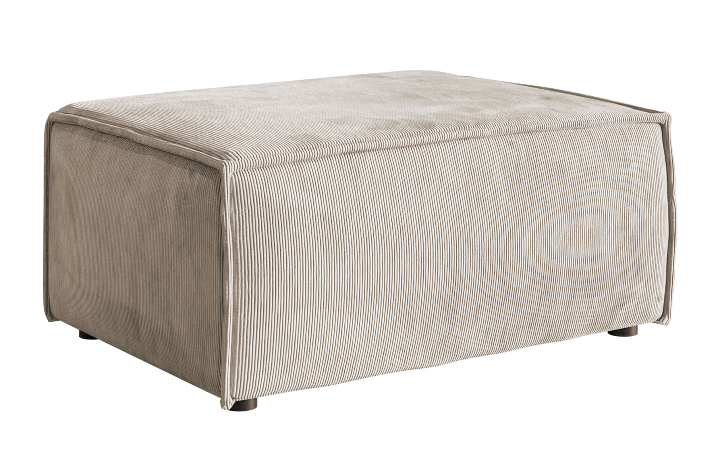 Pufa Copertino 65x90 cm beżowa sztruks