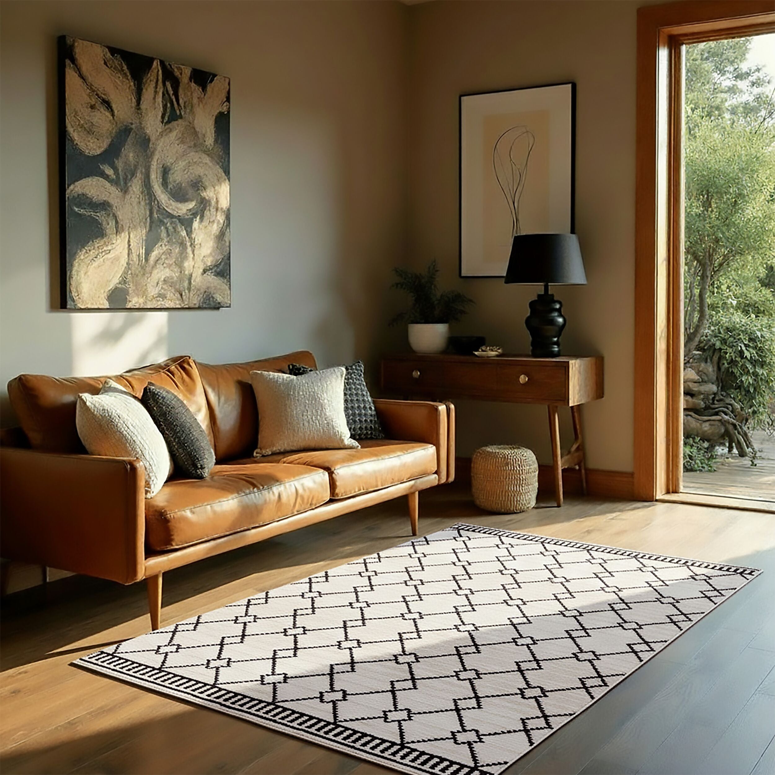 Dywan Allia Diamond 200x300 cm biało-czarny
