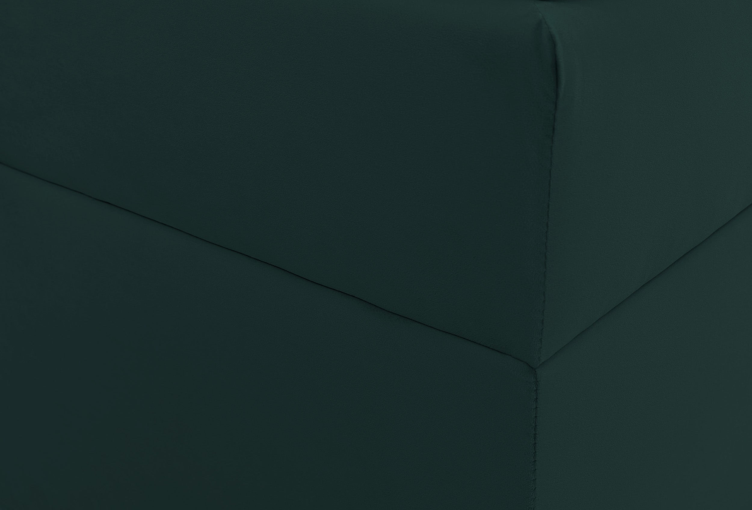 Łóżko kontynentalne Daissy 160x200 cm z pojemnikami i topperem butelkowa zieleń - materiał płyta meblowa