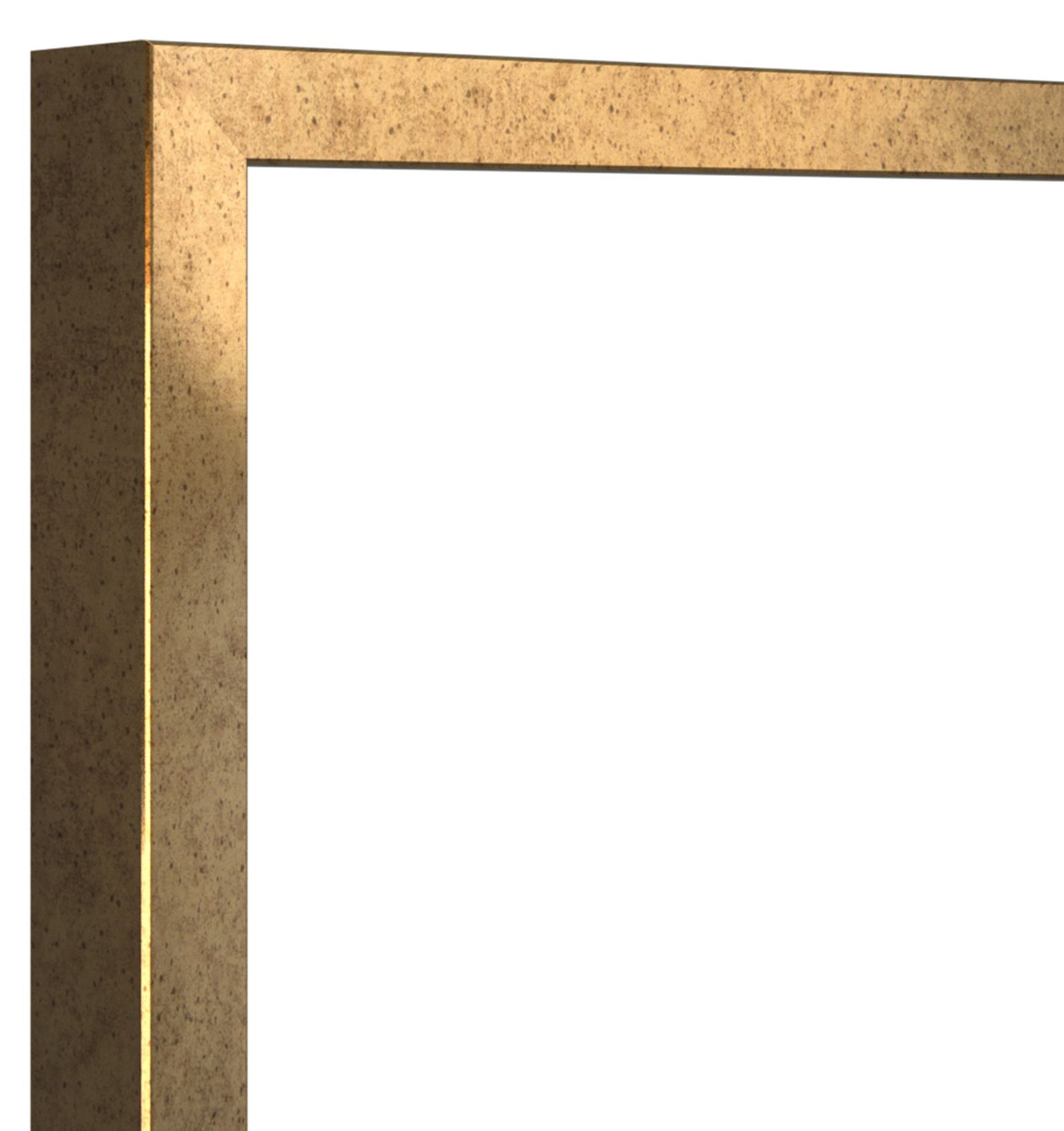 Lustro ścienne Dalone 142x37 cm stare złoto