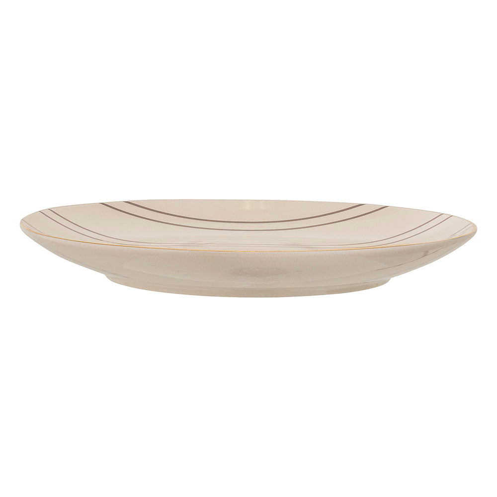 Talerz Bloomingville Folki z kamionki średnica 20 cm