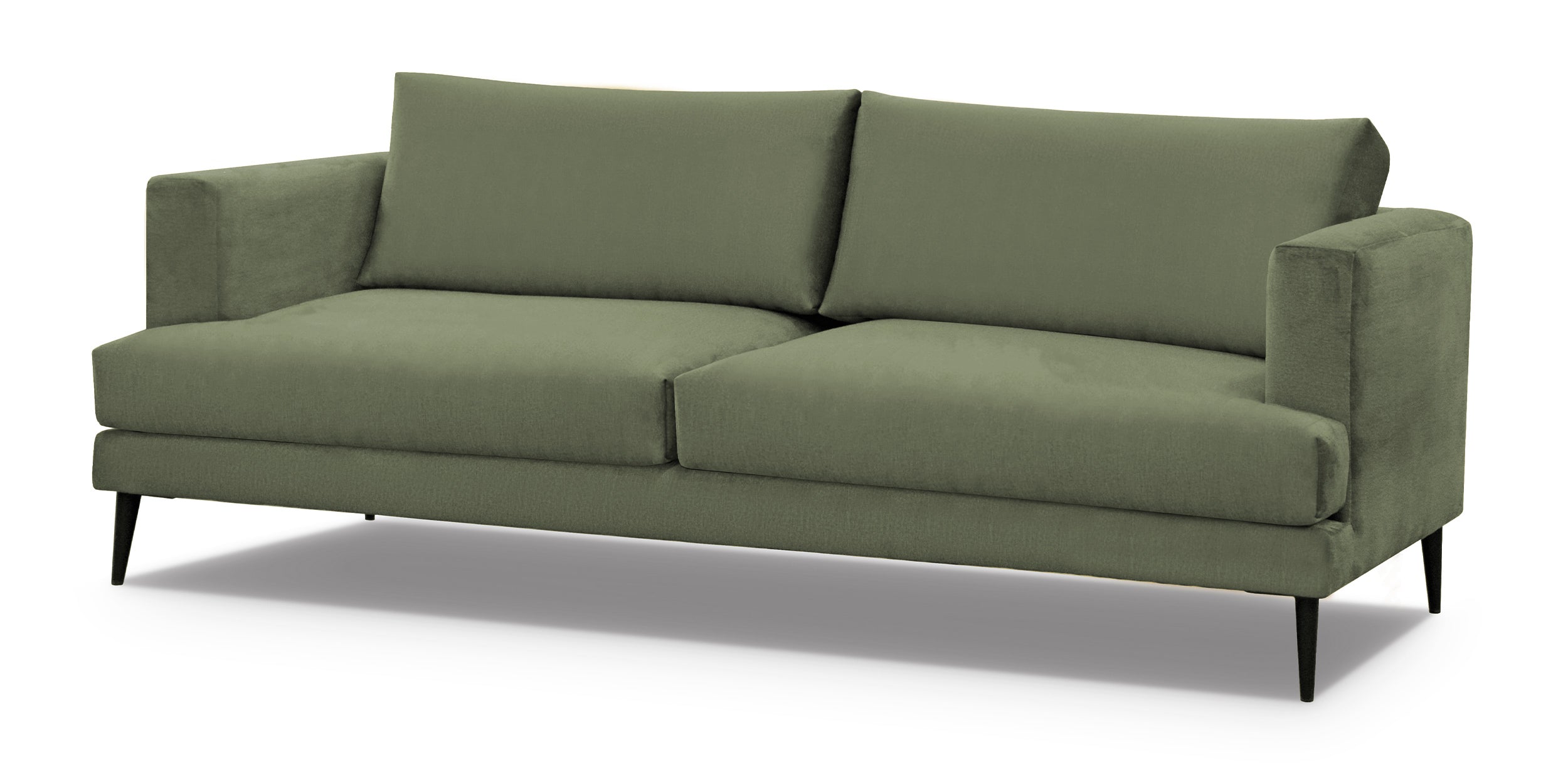 Sofa dwuosobowa Dragato oliwkowa welur