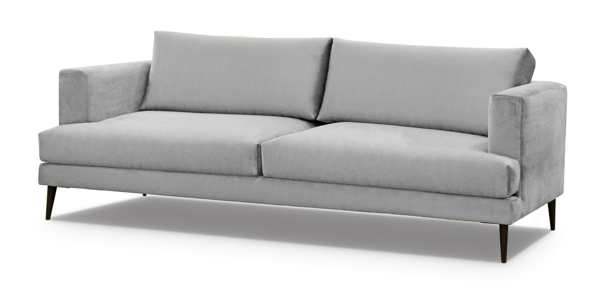 Sofa trzyosobowa Dragato szara welur