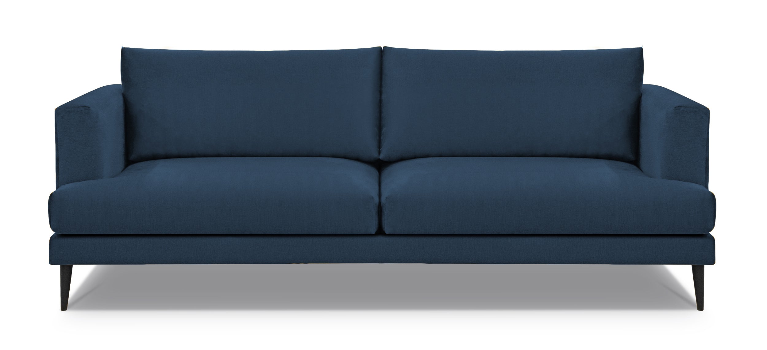 Sofa trzyosobowa Dragato granatowa welur