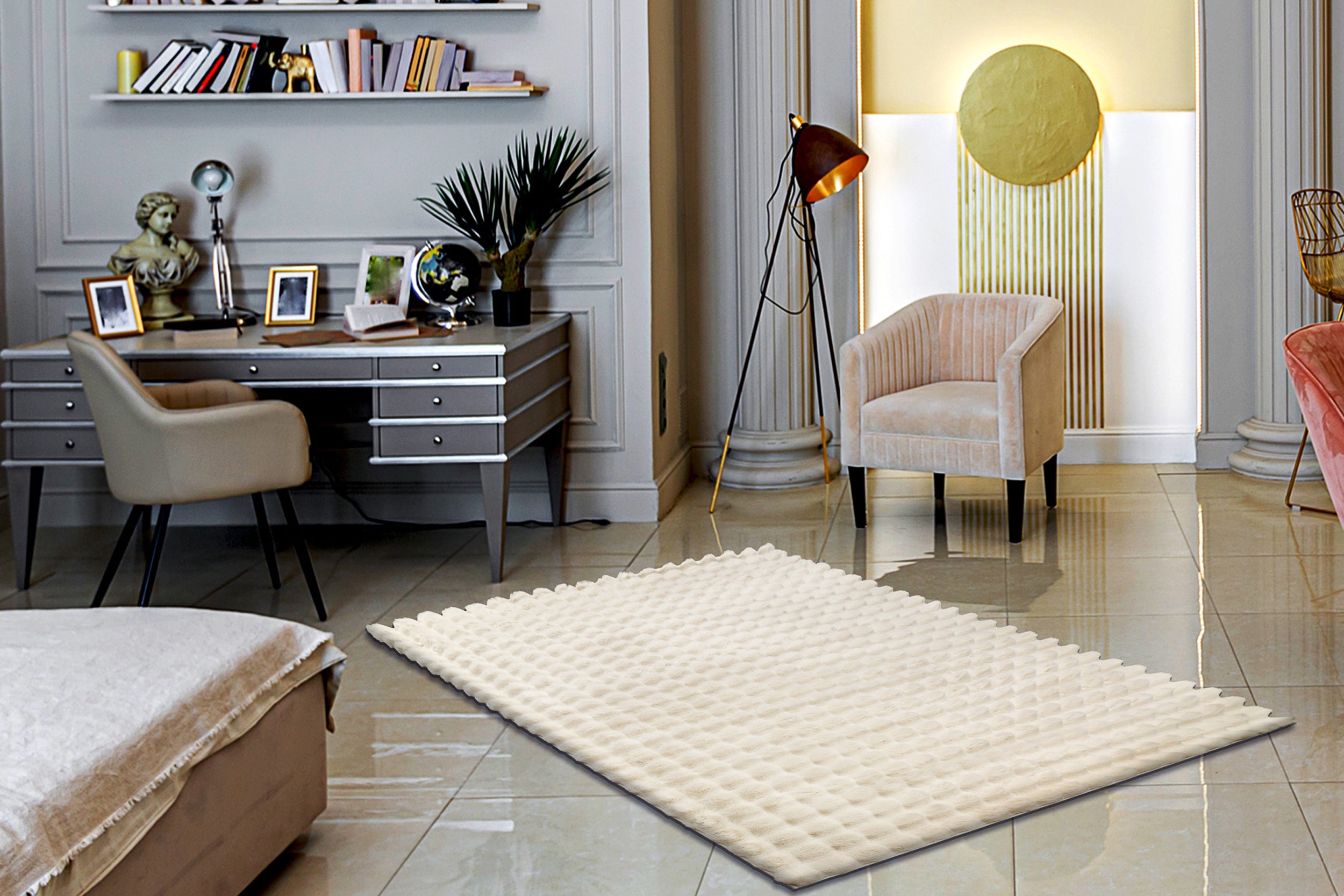 Dywan Bubble 120x170 cm kremowy