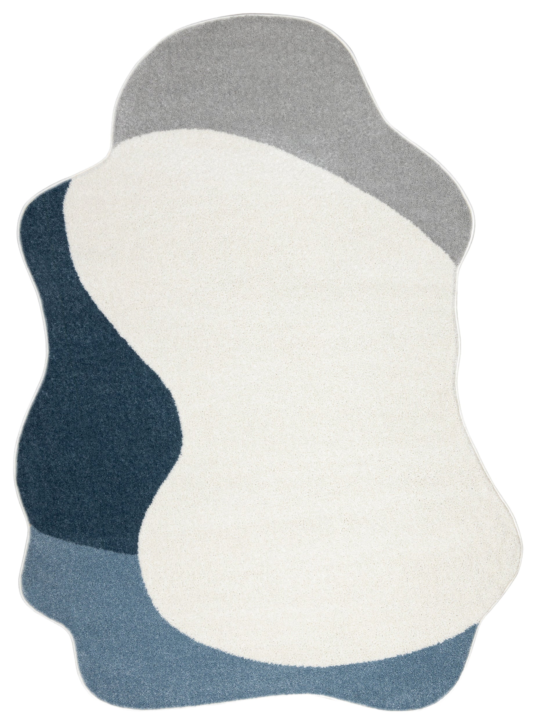 Dywan Fusion 200x290 cm biało-granatowy