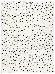 Dywan Mode 160x220 cm krem / czarny kropki