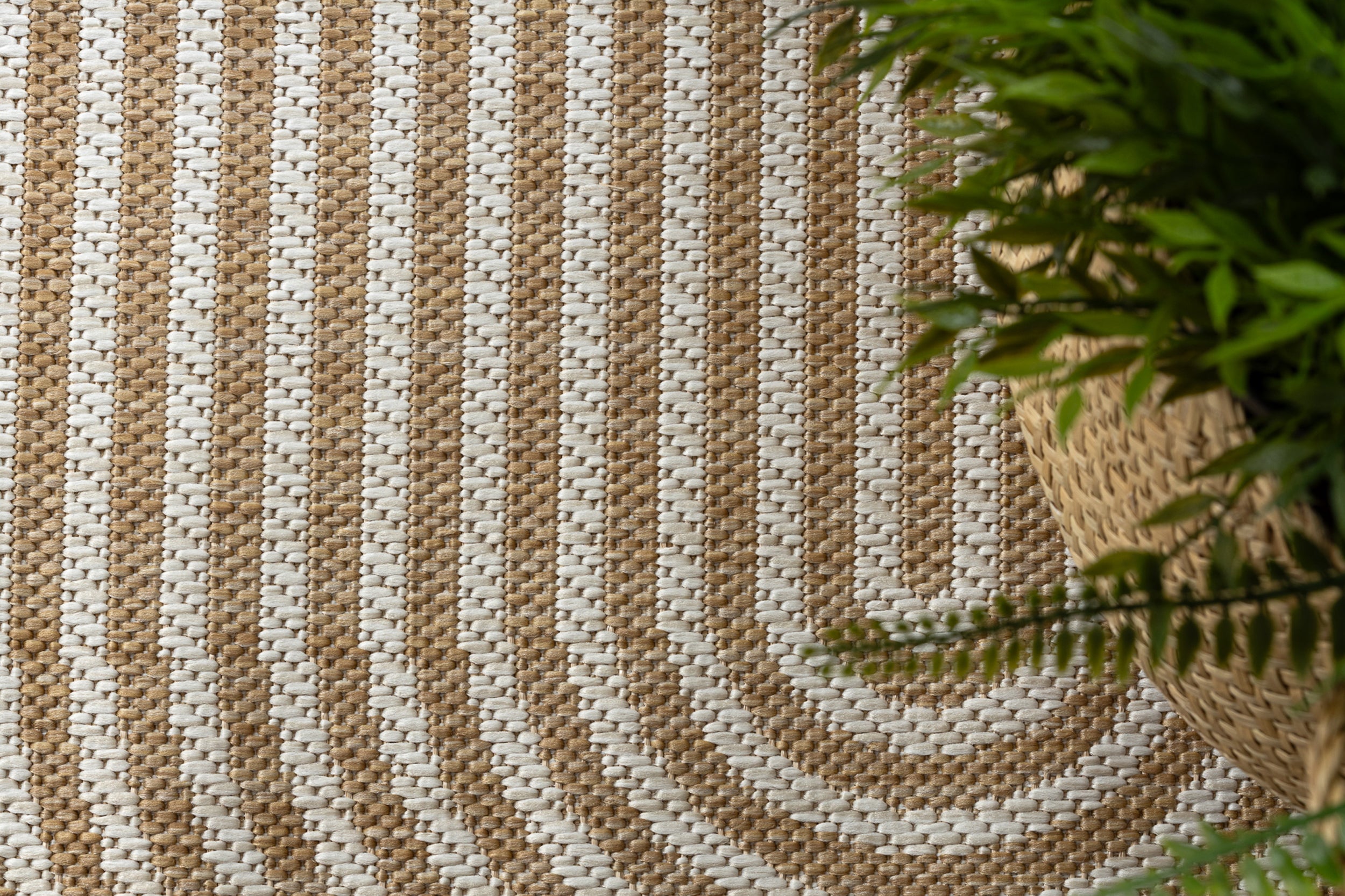 Dywan zewnętrzny Organic 120x170 cm krem / beż nieregularny