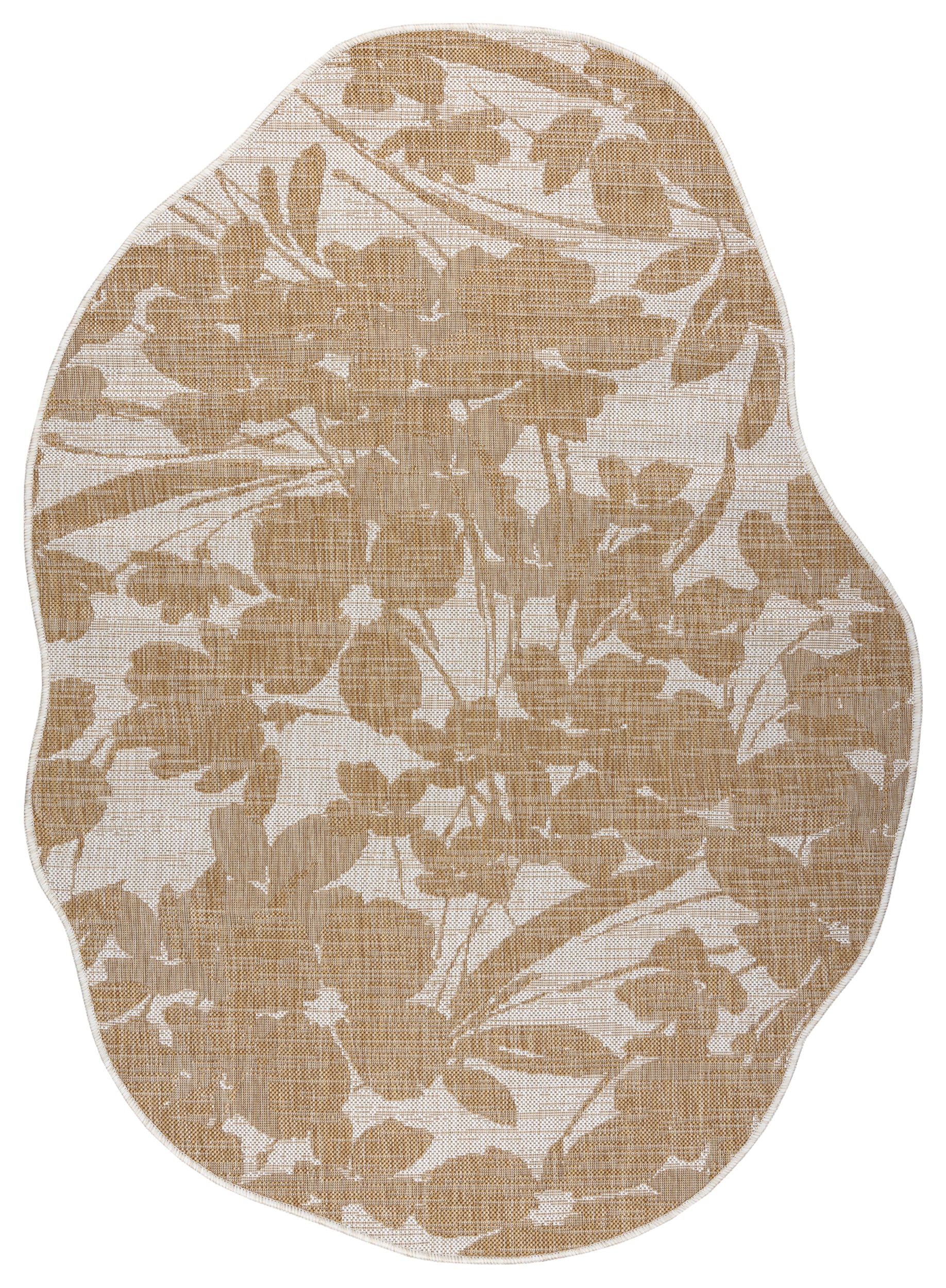 Dywan zewnętrzny Organic 120x170 cm ecru kwiaty