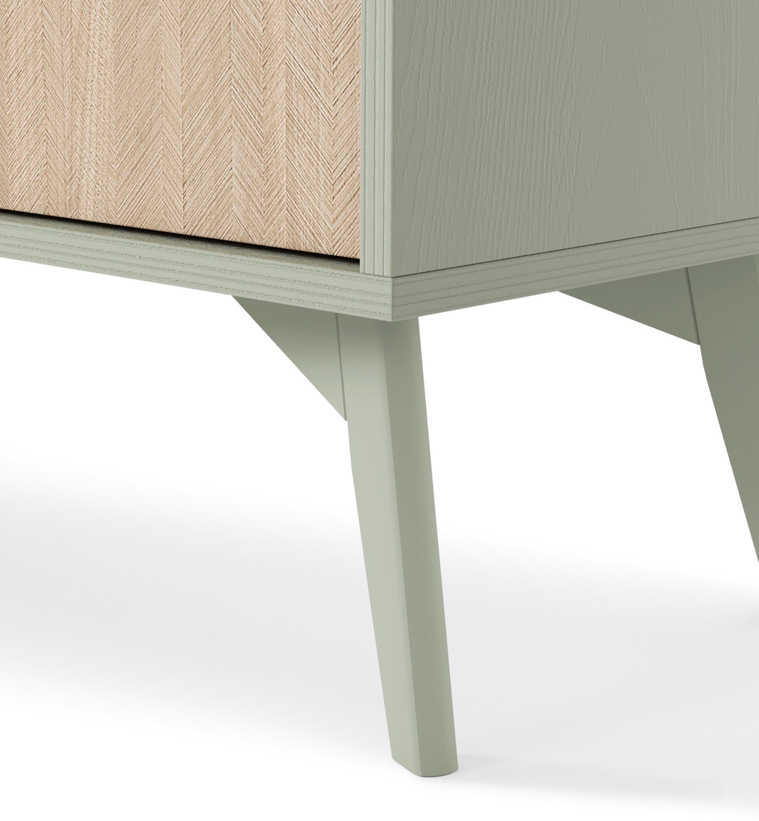 Komoda Favoria jednodrzwiowa z szufladami 106 cm eukaliptus/jodełka - głębokość 38 cm