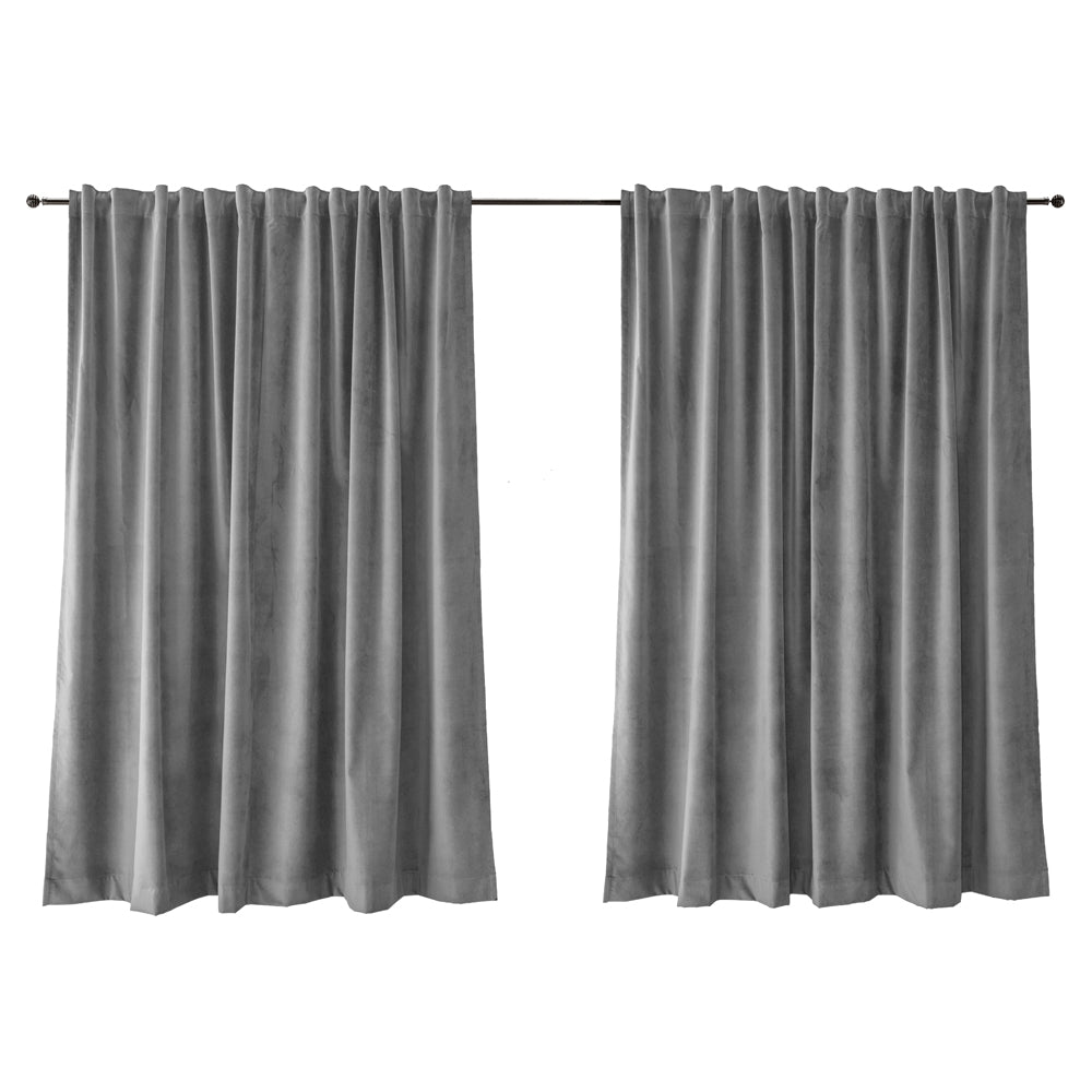 Zasłona do salonu Myrrhis w tkaninie PET FRIENDLY 140x270 cm szara