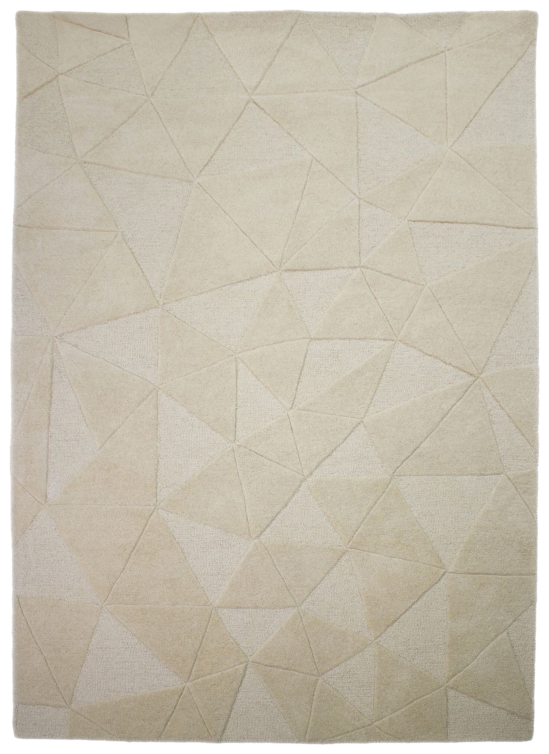 Dywan wełniany ręcznie wykonany Shard 160x230 cm beżowy