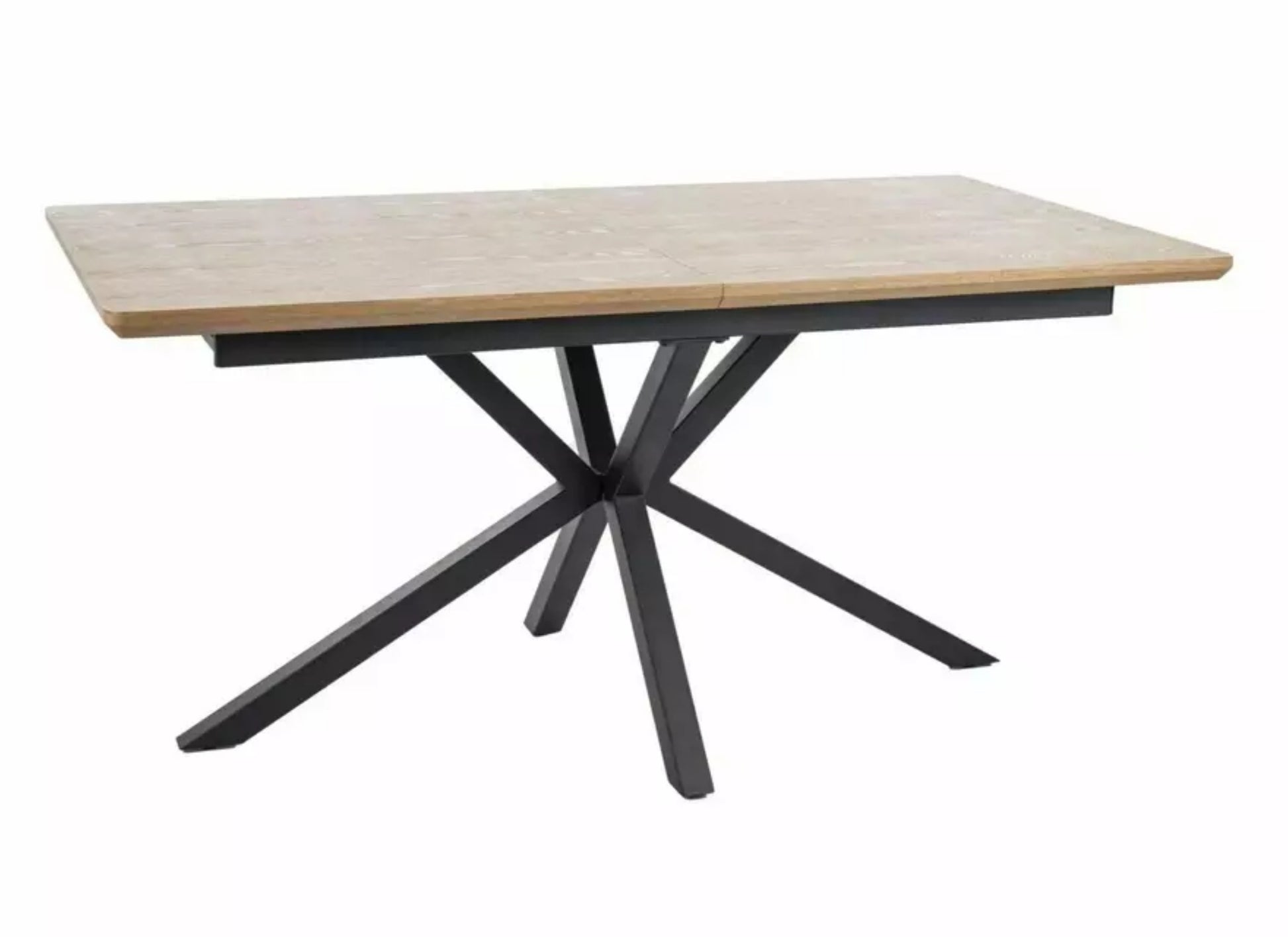 Stół rozkładany Logan 160(200)x90 dąb/ czarny mat - kolor dąb