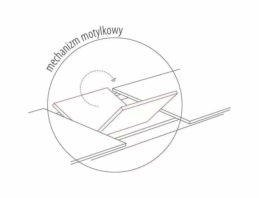 Stół rozkładany Logan 160(200)x90 dąb/ czarny mat - głębokość 90 cm