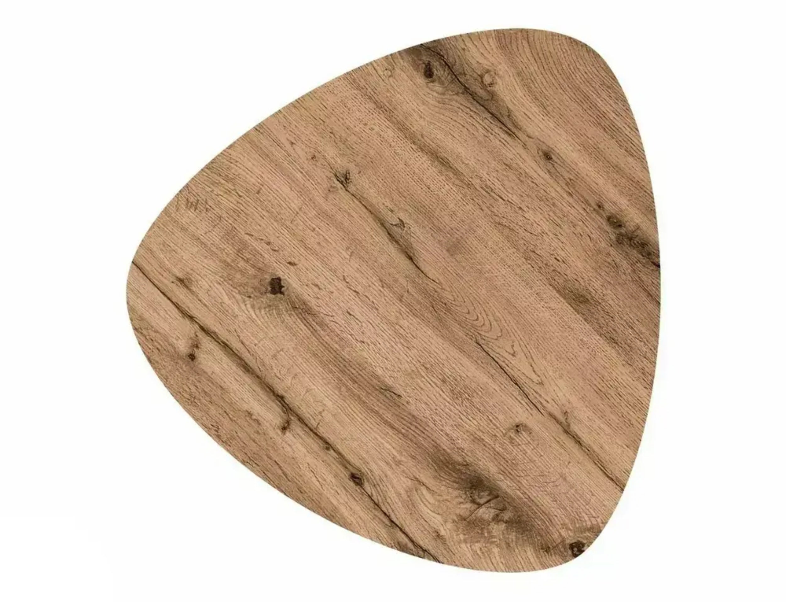 Zestaw dwóch stolików kawowych Twin 60 cm i 40 cm dąb artisan/ czarny mat - kształt trójkątny