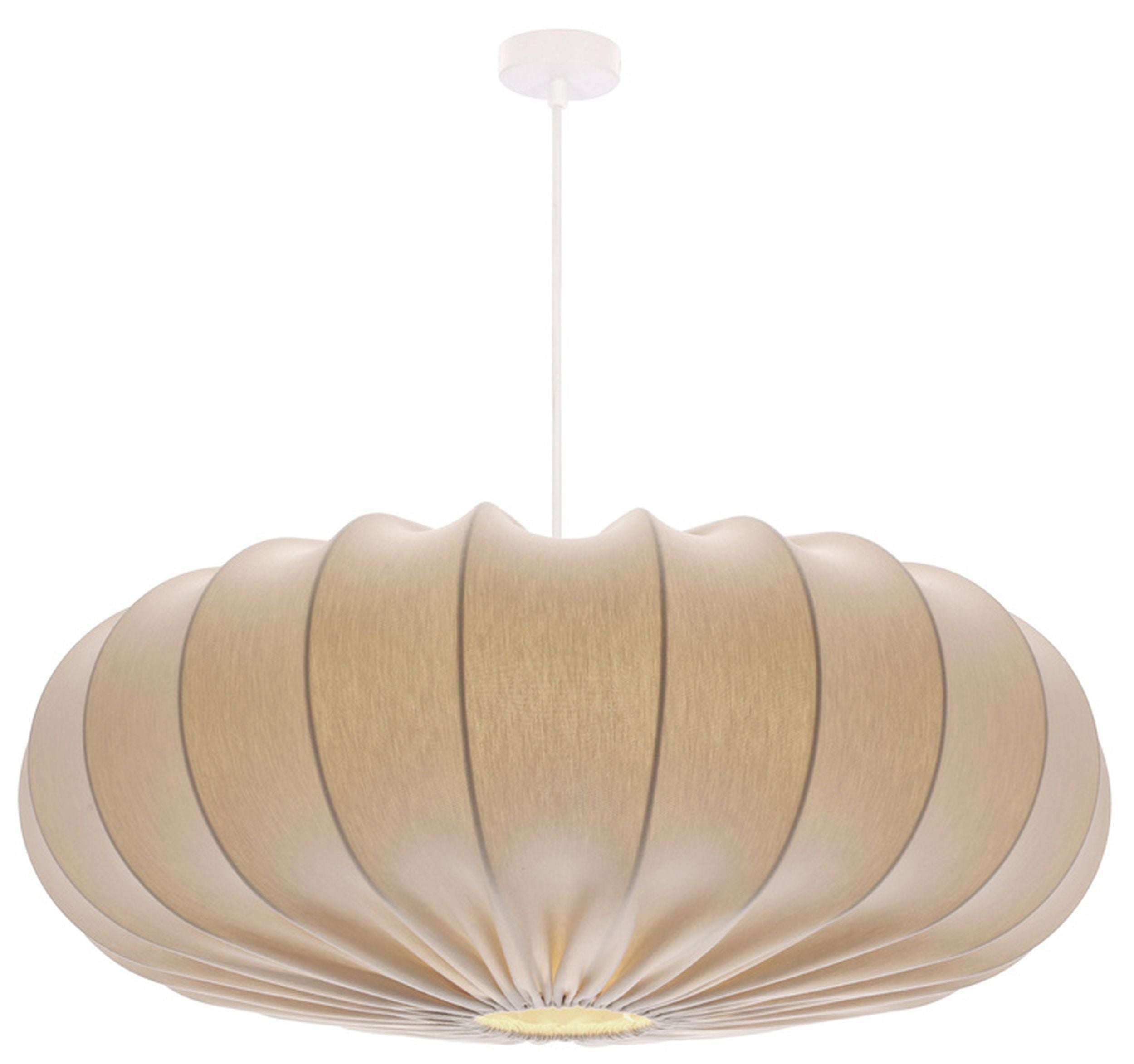 Lampa wisząca Cafee średnica 66 cm frappe z białą podstawą