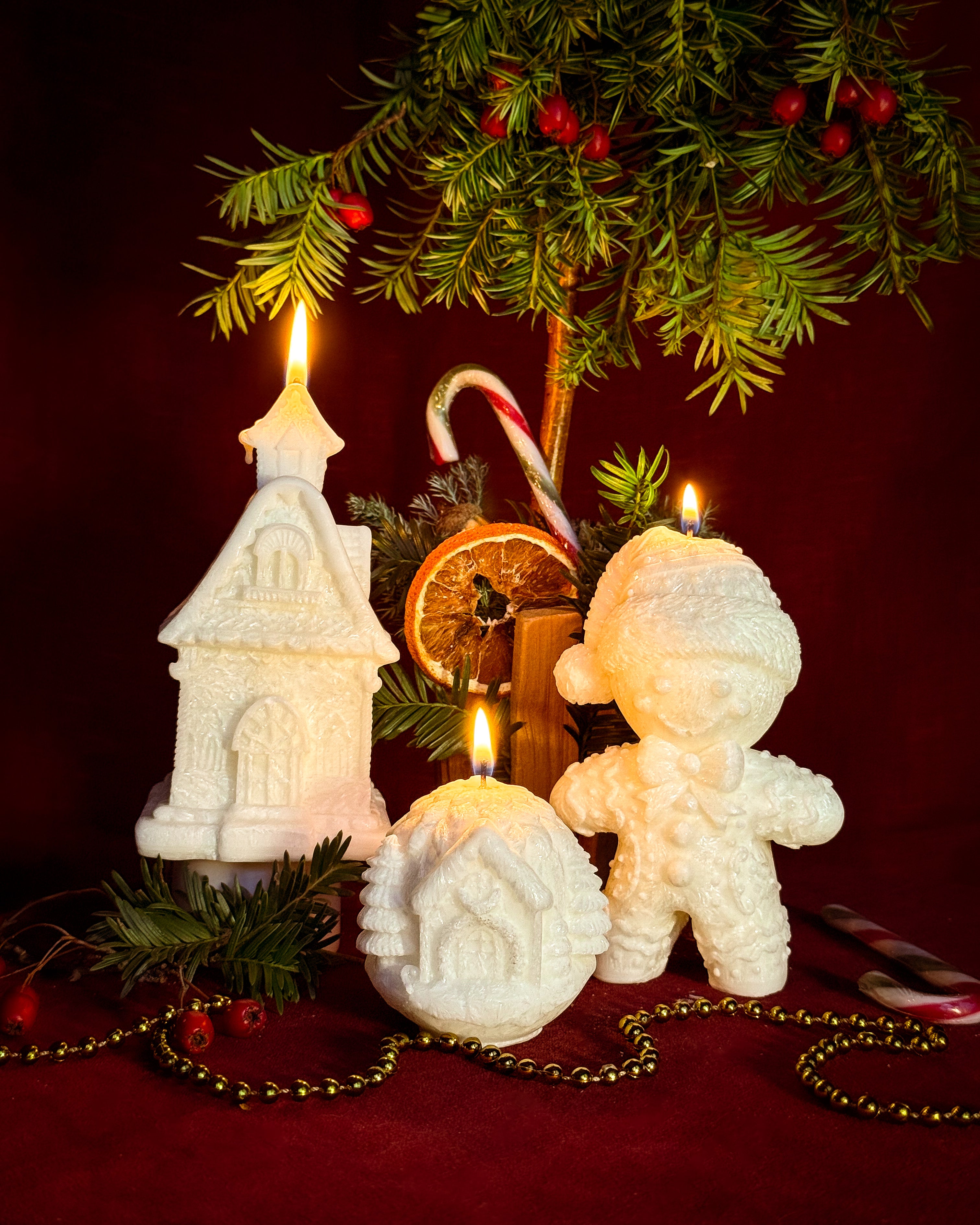 Świeca z wosku palmowego Christmas Gingerbread 270 g