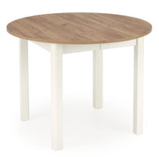 Stół rozkładany Nelloom 102-142x102 dąb craft/ biały