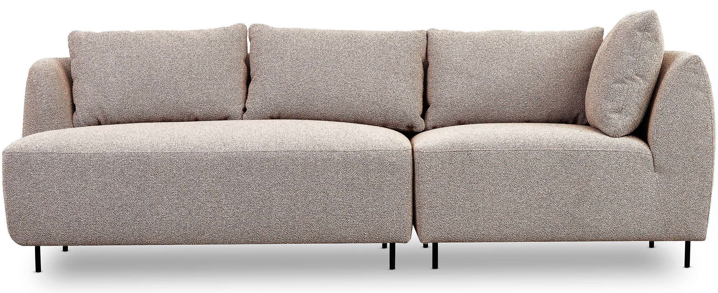 Sofa modułowa Lanomi beżowa boucle