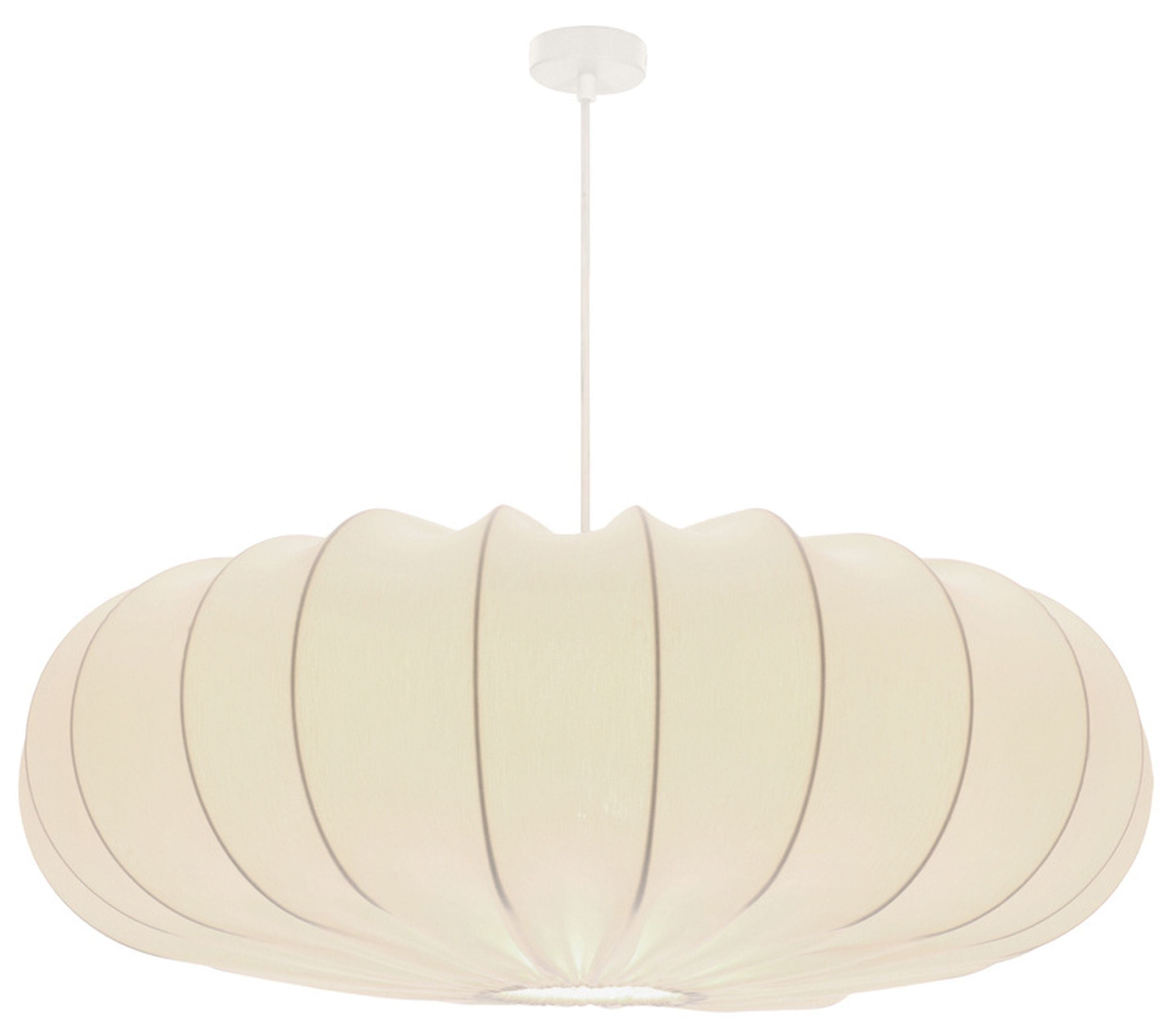 Lampa wisząca Cafee średnica 66 cm latte z białą podstawą