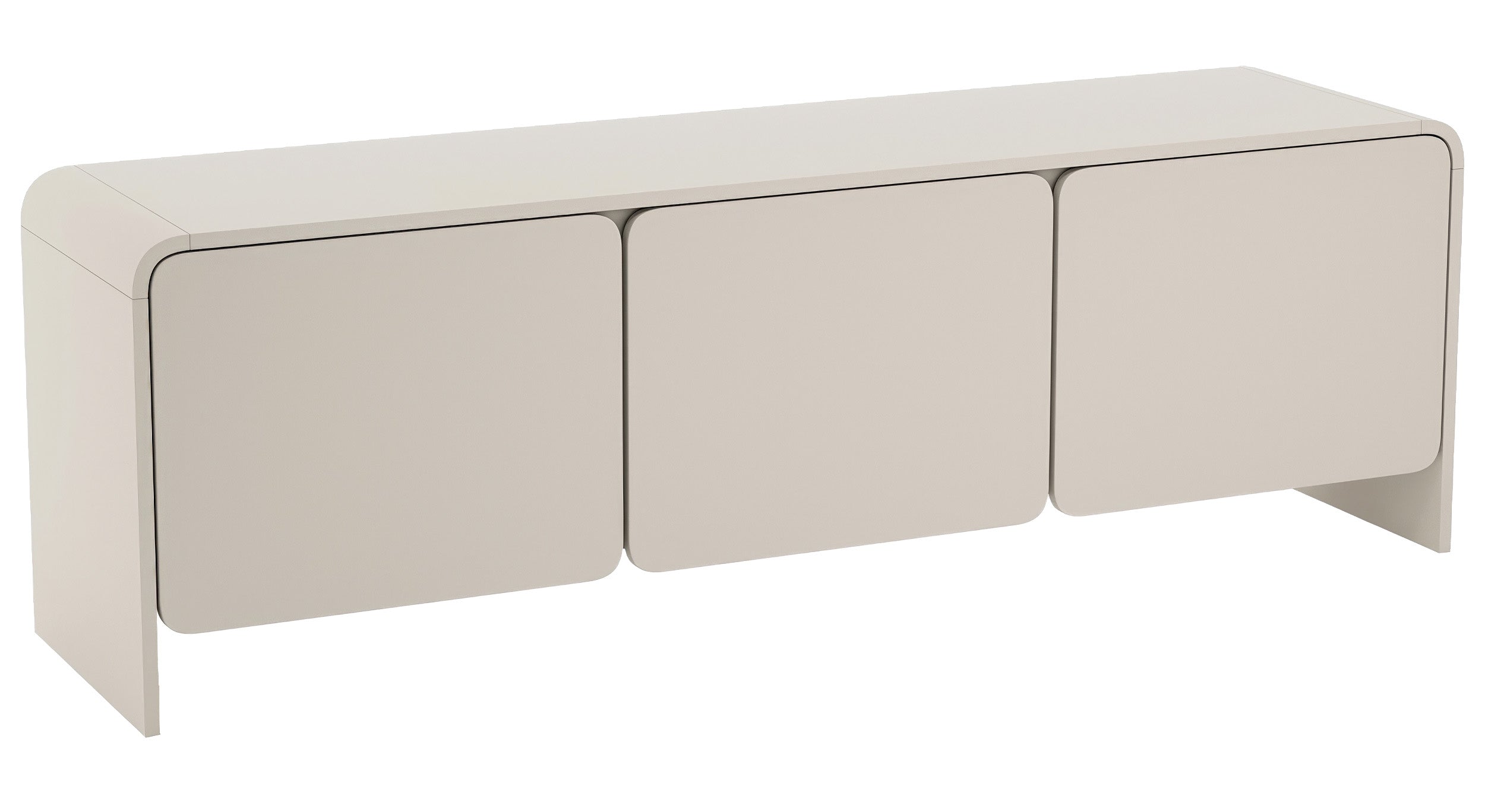 Szafka RTV trzydrzwiowa Lummo 156 cm kaszmir