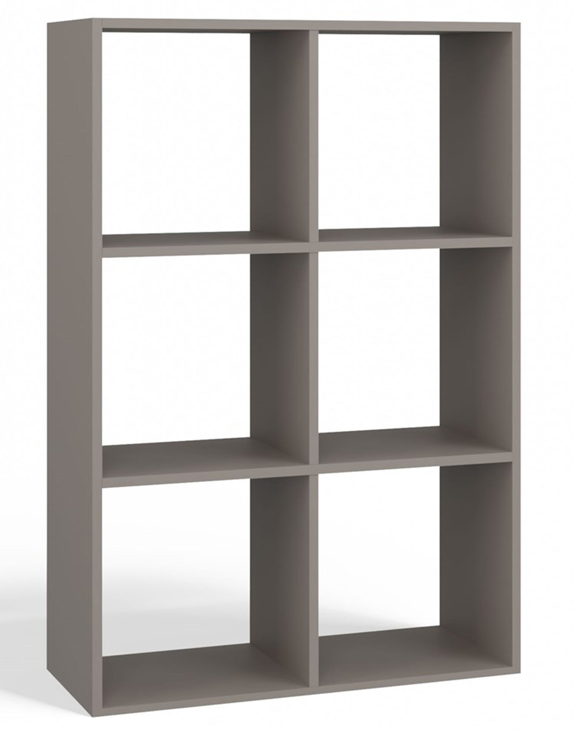 Regał otwarty Malax z sześcioma półkami 110 cm szary - szerokość 110 cm