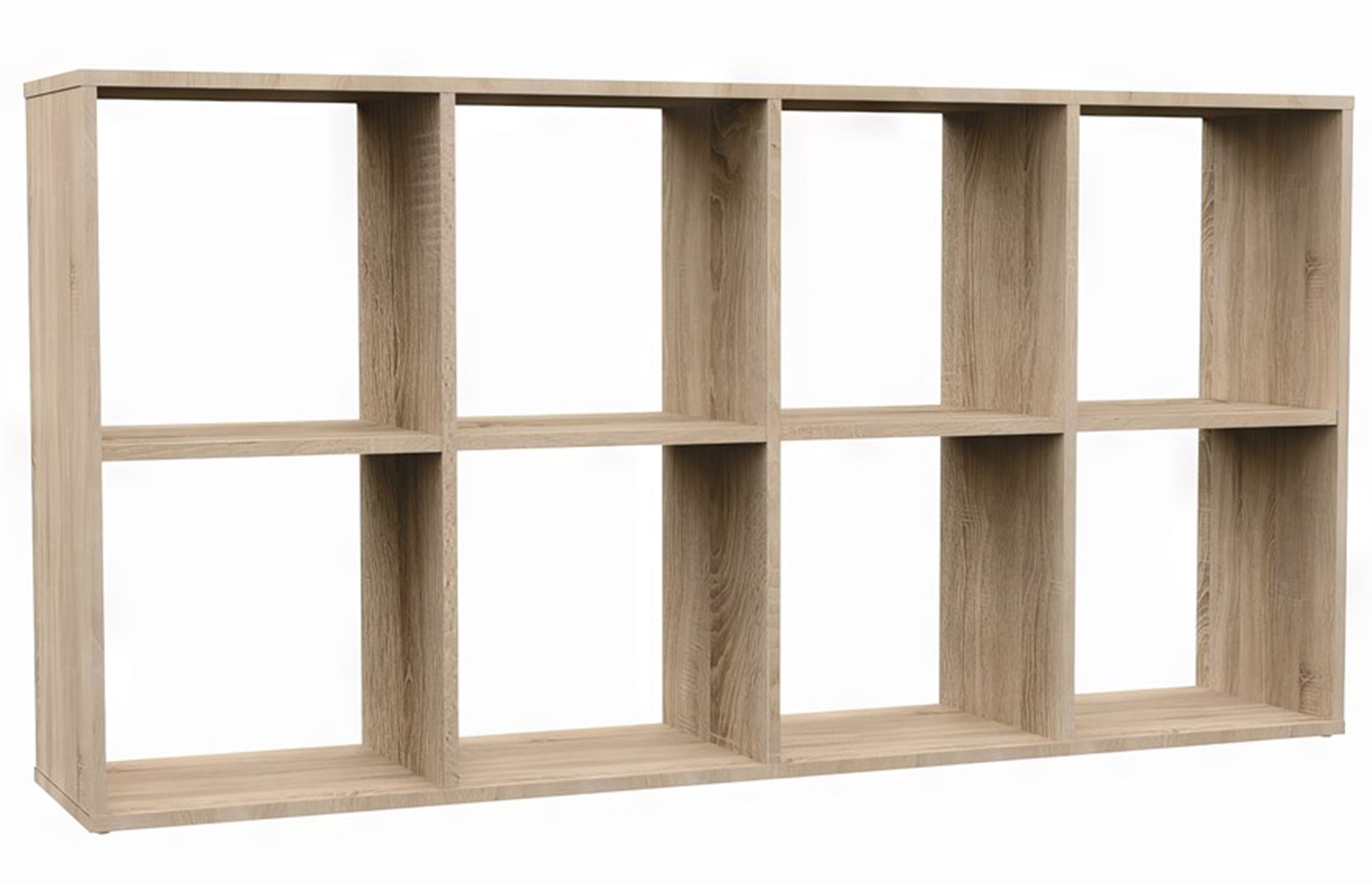 Regał otwarty Malax z ośmioma półkami 147 cm dąb sonoma