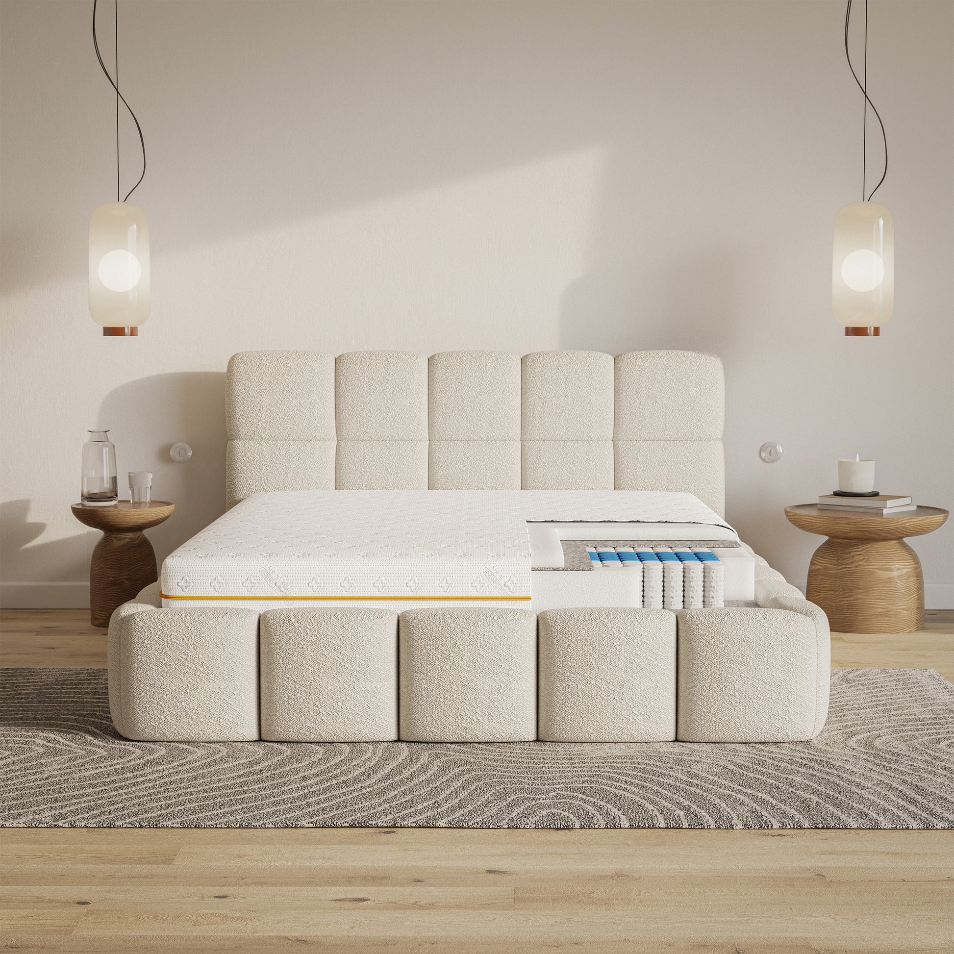 Materac kieszeniowy Somfoam 180x200 - sprężyny kieszeniowe