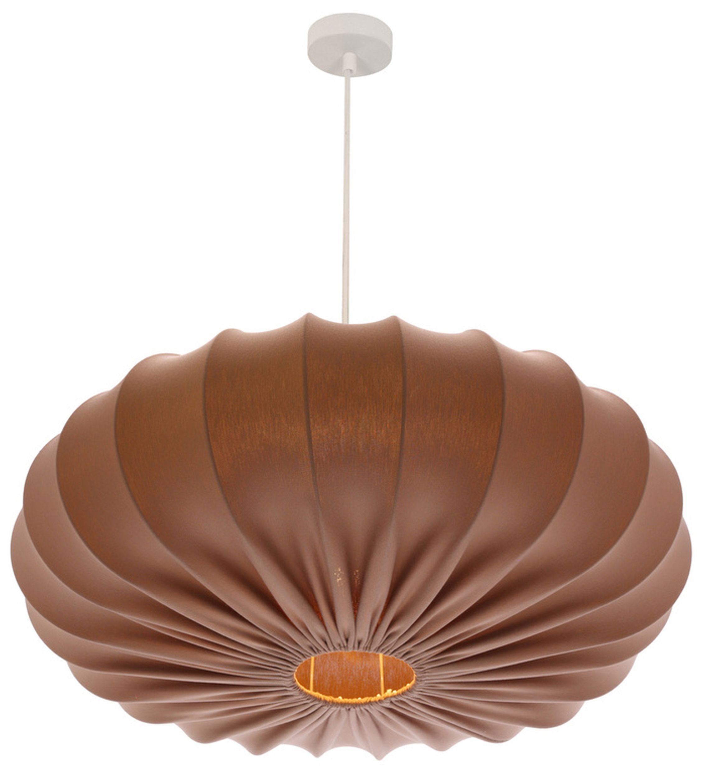 Lampa wisząca Cafee średnica 66 cm mokka z białą podstawą