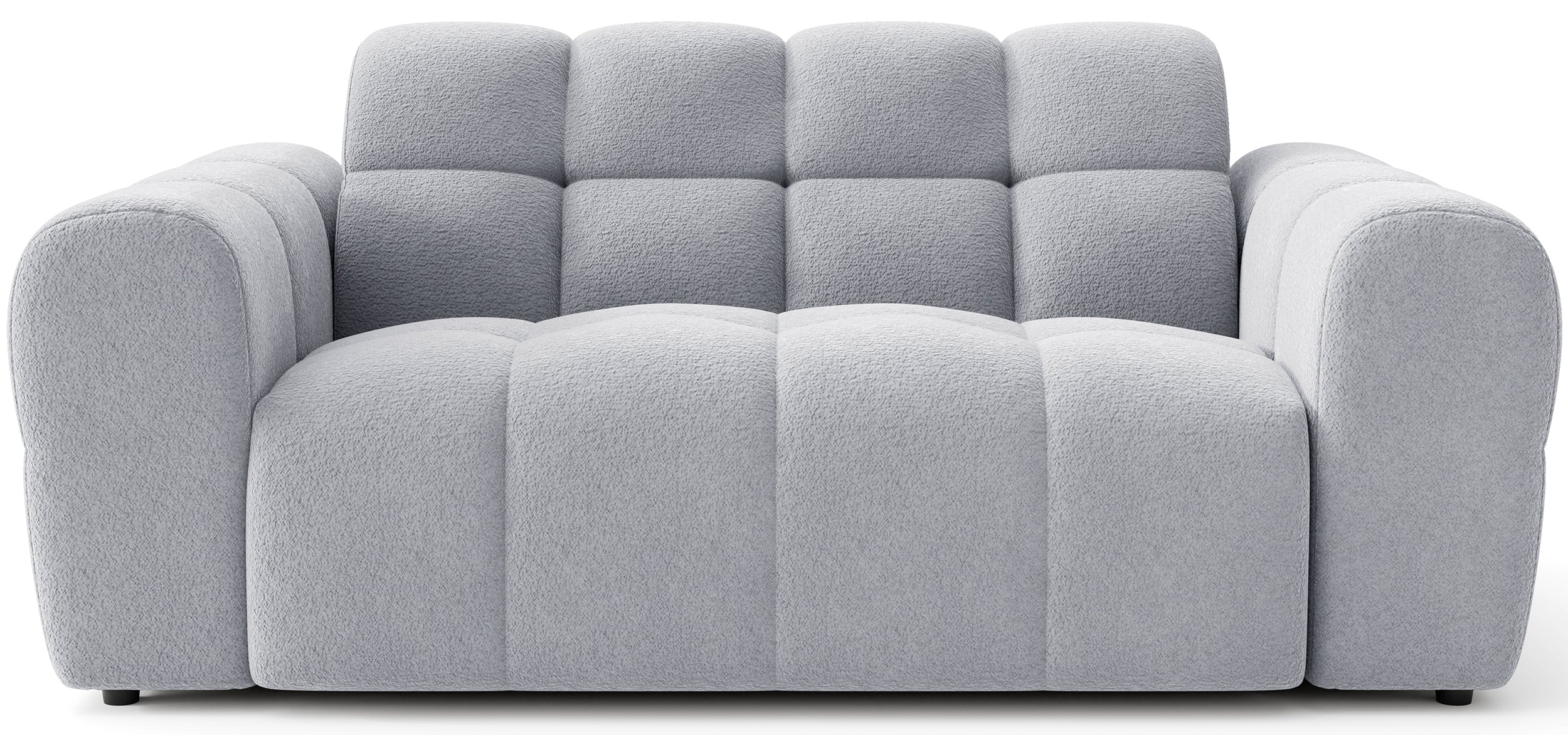 Sofa dwuosobowa Monti jasnoszara szenil