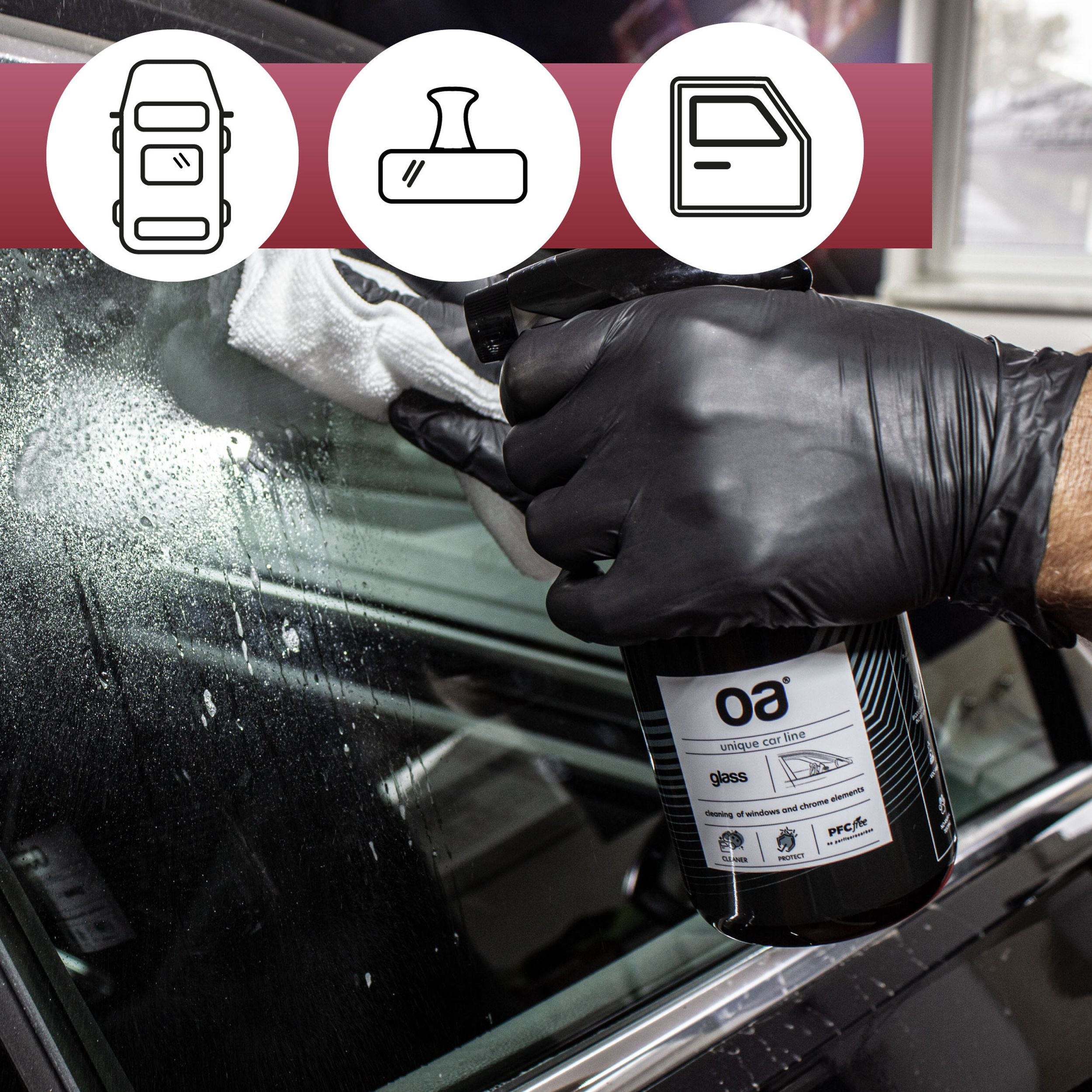 Preparat do czyszczenia szyb samochodowych OA Car Glass 250 ml