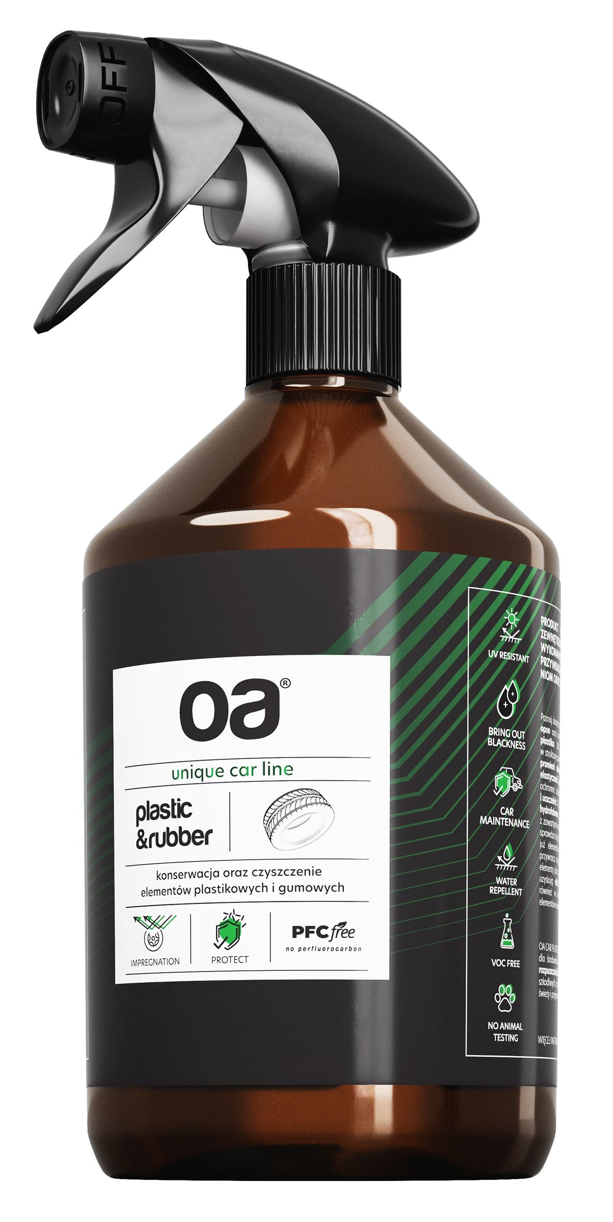 Preparat do czyszczenia plastiku i gumy OA Car Plastic & Rubber 500 ml