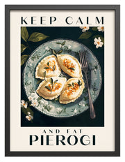 Obraz w czarnej ramie Pierogies 40x30 cm
