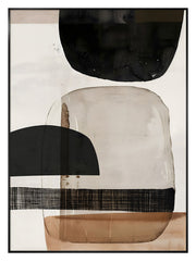 Obraz w czarnej ramie Layered 70x50 cm