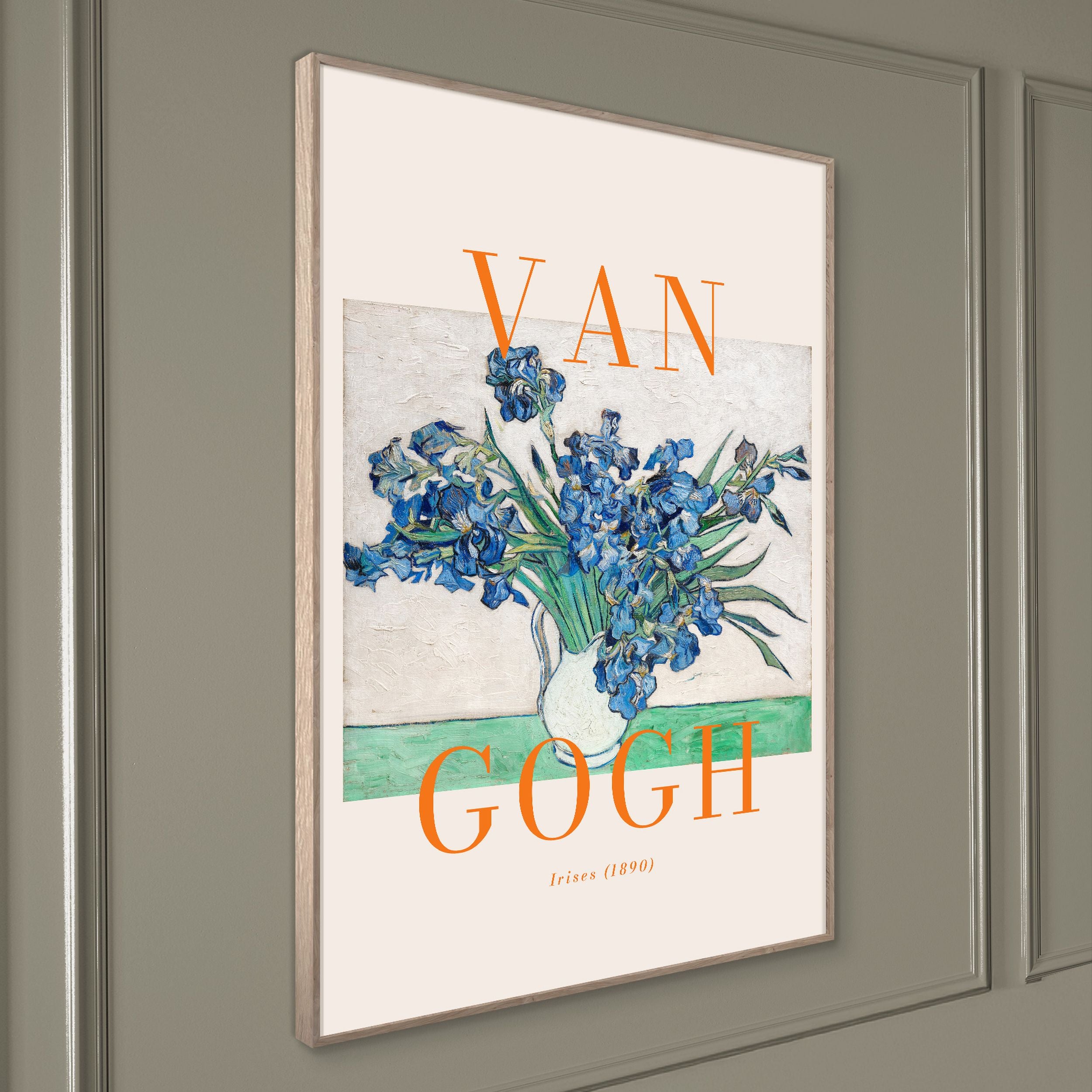 Obraz w ramie Irises 70x50 cm