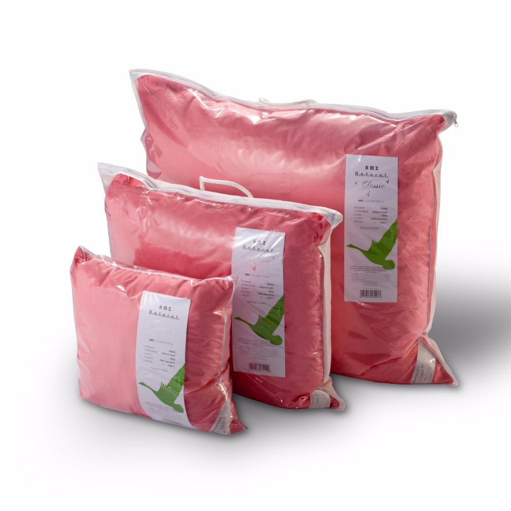 Poduszka Półpuch gęsi różowy 40x40 200 g