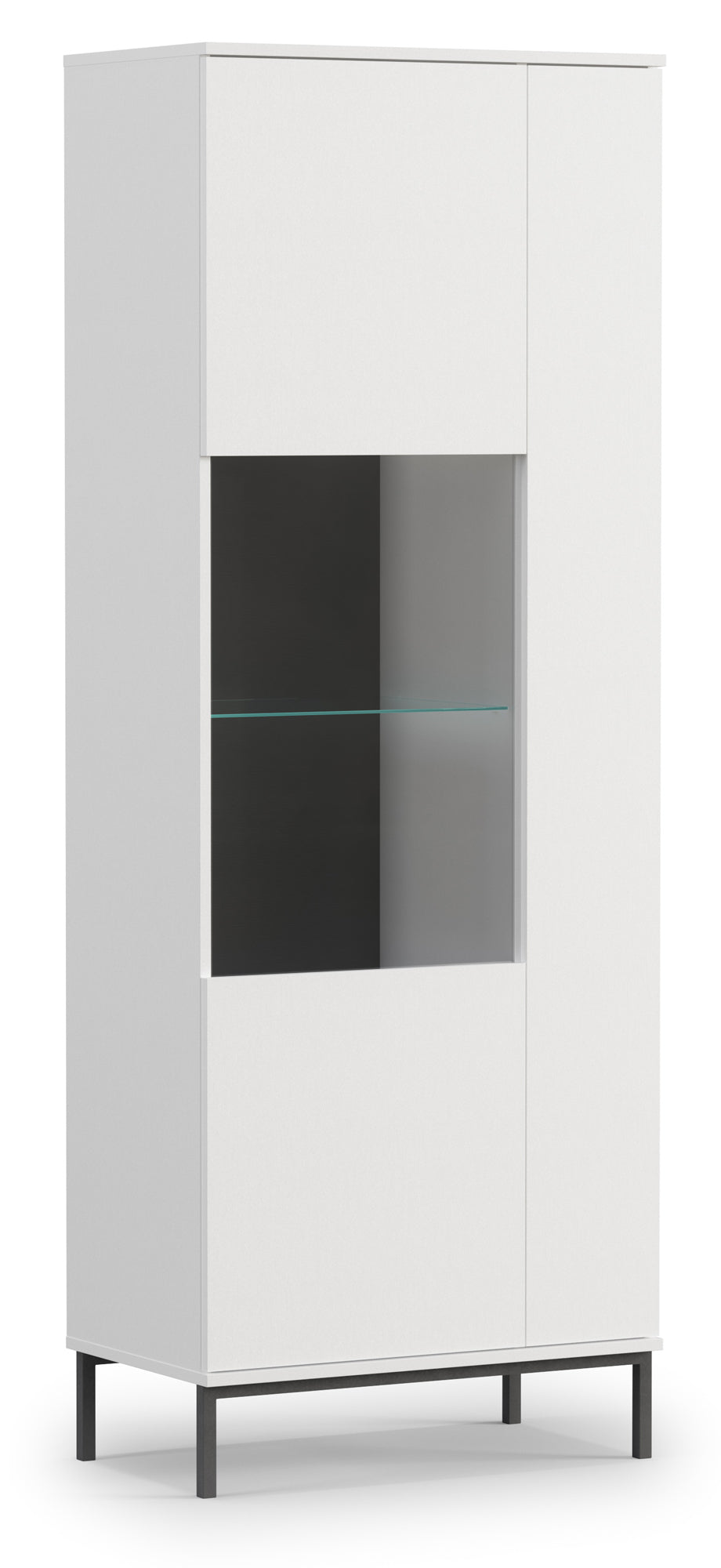 Witryna dwudrzwiowa Perila 70 cm biała