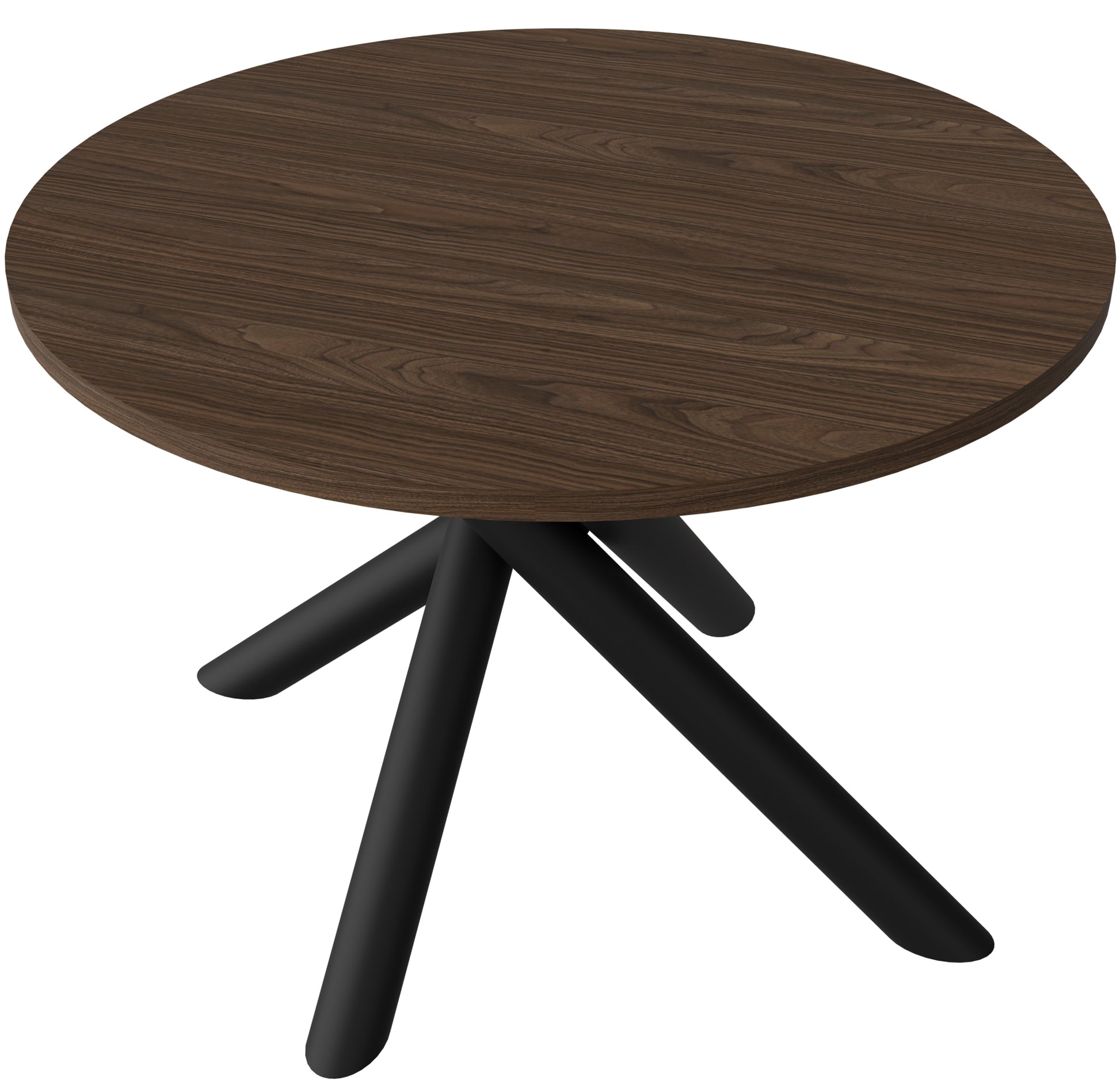 Stół okrągły Fjorn 110 cm orzech wisconsin - styl nowoczesny