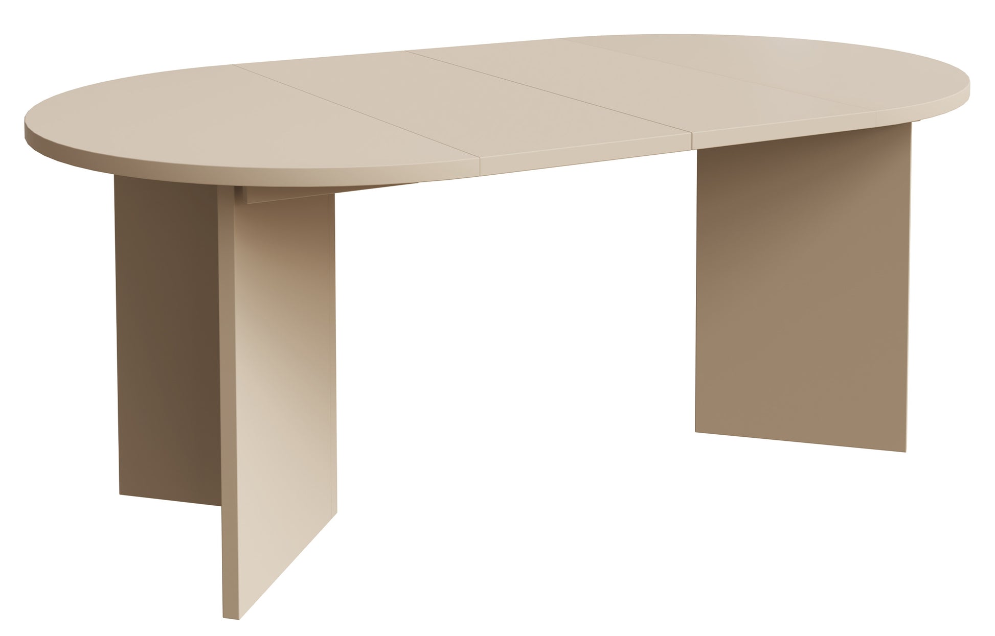 Stół rozkładany do jadalni Ovo okrągły 110-190x110 cm Cappucino - szerokość 109,6 cm, głębokość 109,6 cm