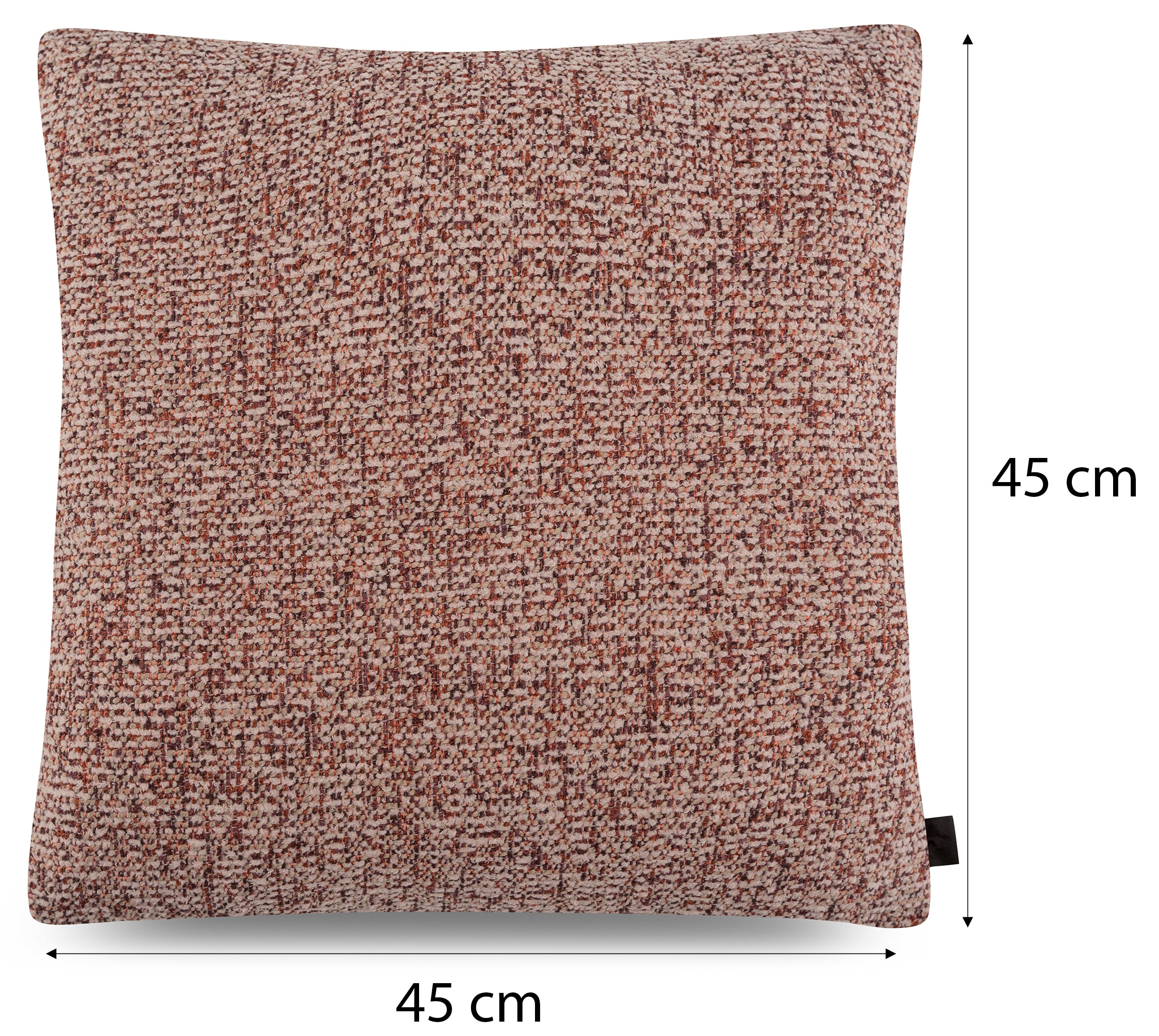 Poszewka na poduszkę Complive 45x45 cm ceglana plecionka