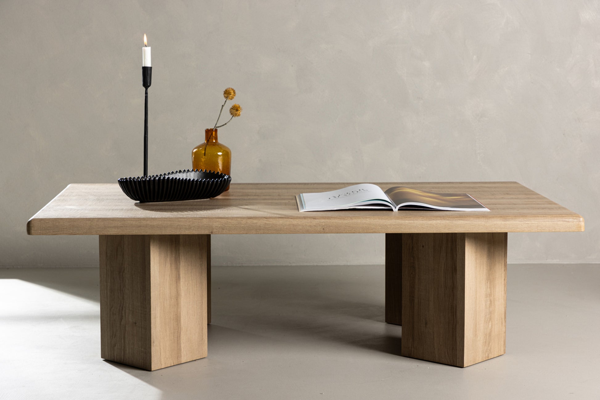Stolik kawowy Slavell 140x80x40cm dąb naturalny - kolor dąb naturalny