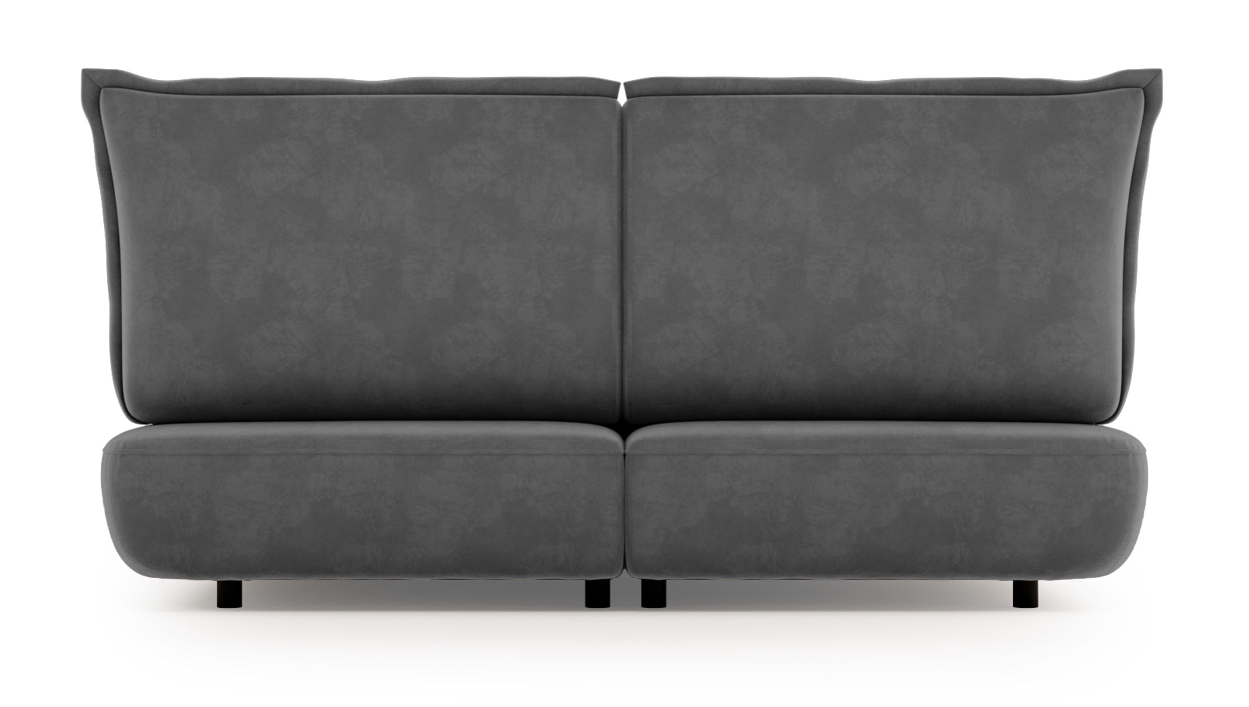 Łóżko tapicerowane 160x200 cm Borbela ciemnoszare łatwoczyszczące