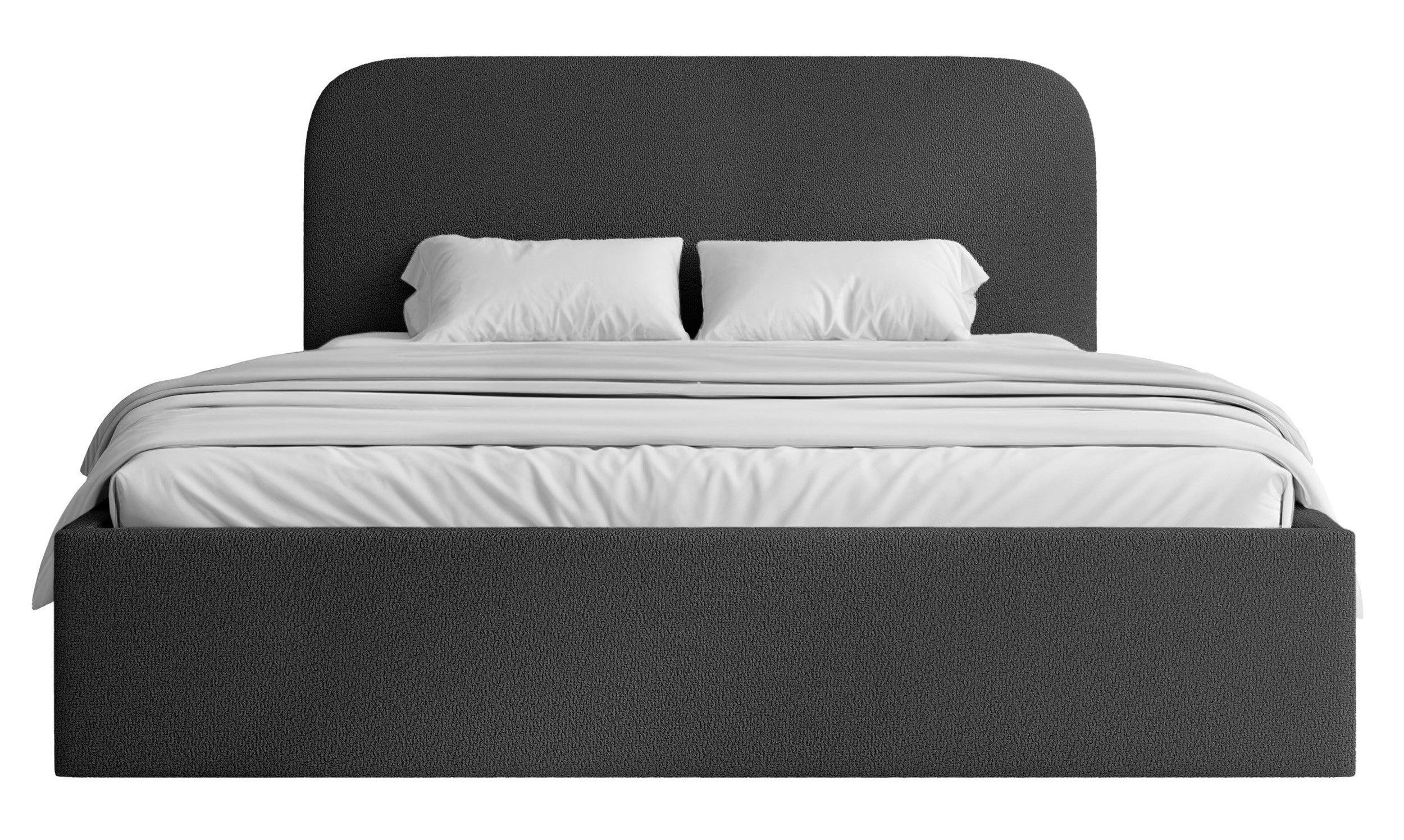 Łóżko tapicerowane 180x200 cm Sonvivo z pojemnikiem na pościel ciemnozielone szenil stelaż metalowy