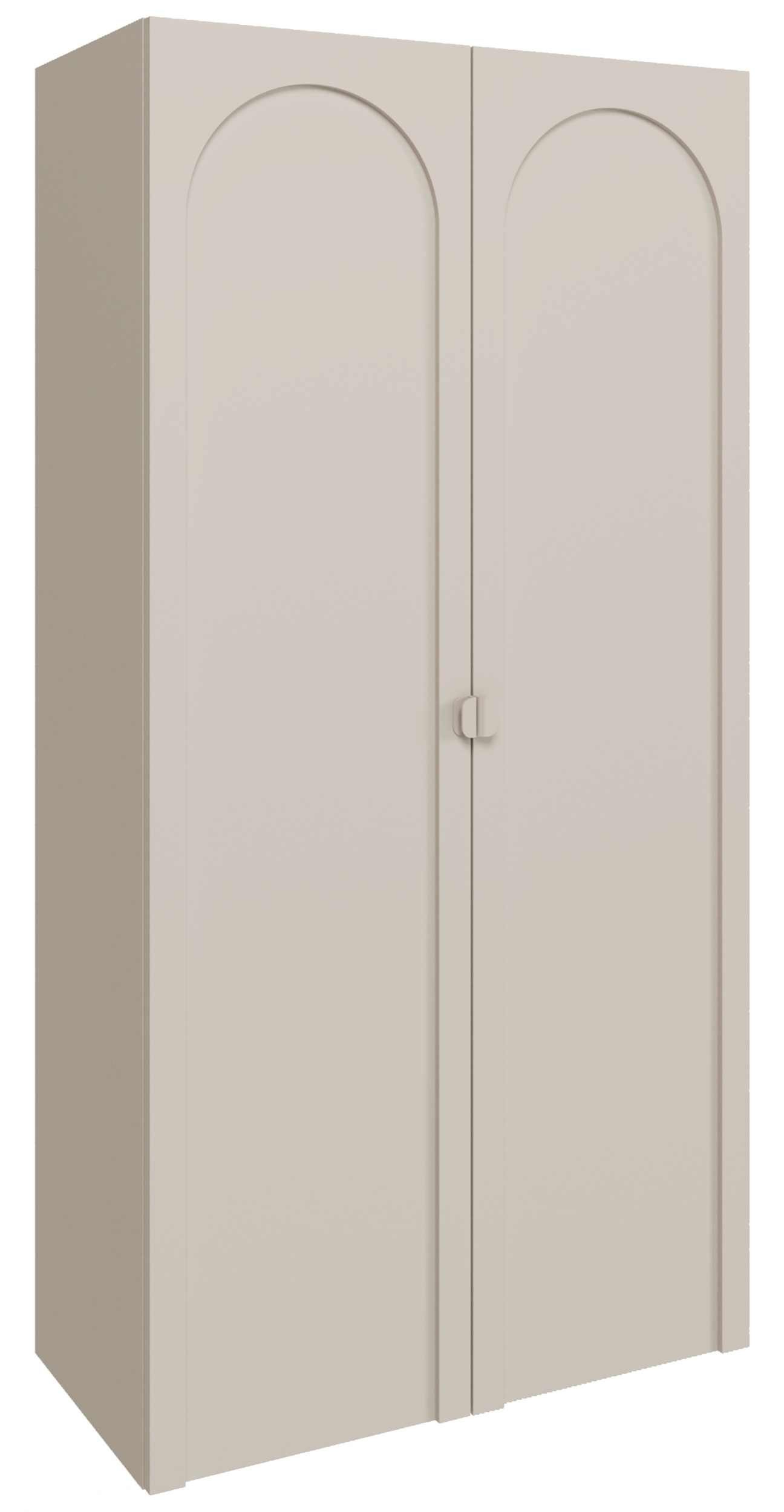 Szafa dwudrzwiowa Arkadia z frezowanym frontem 100 cm kaszmir