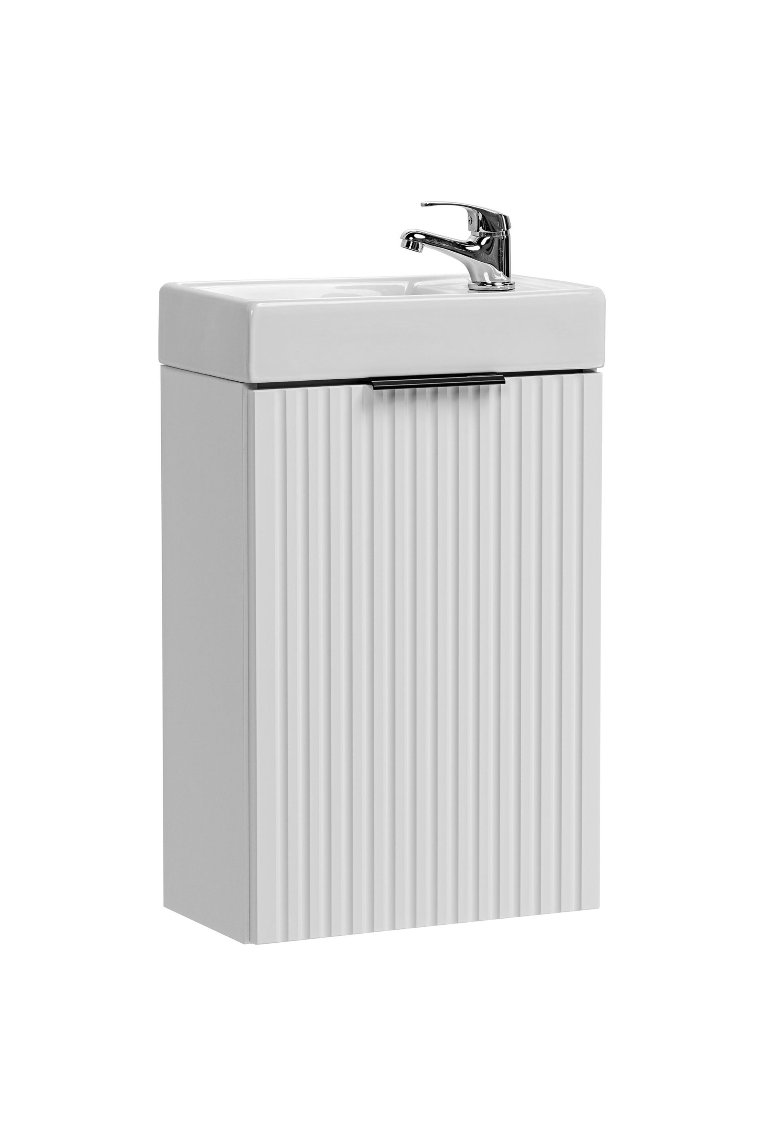 Szafka pod umywalkę Temirni 40 cm wisząca biała lamele